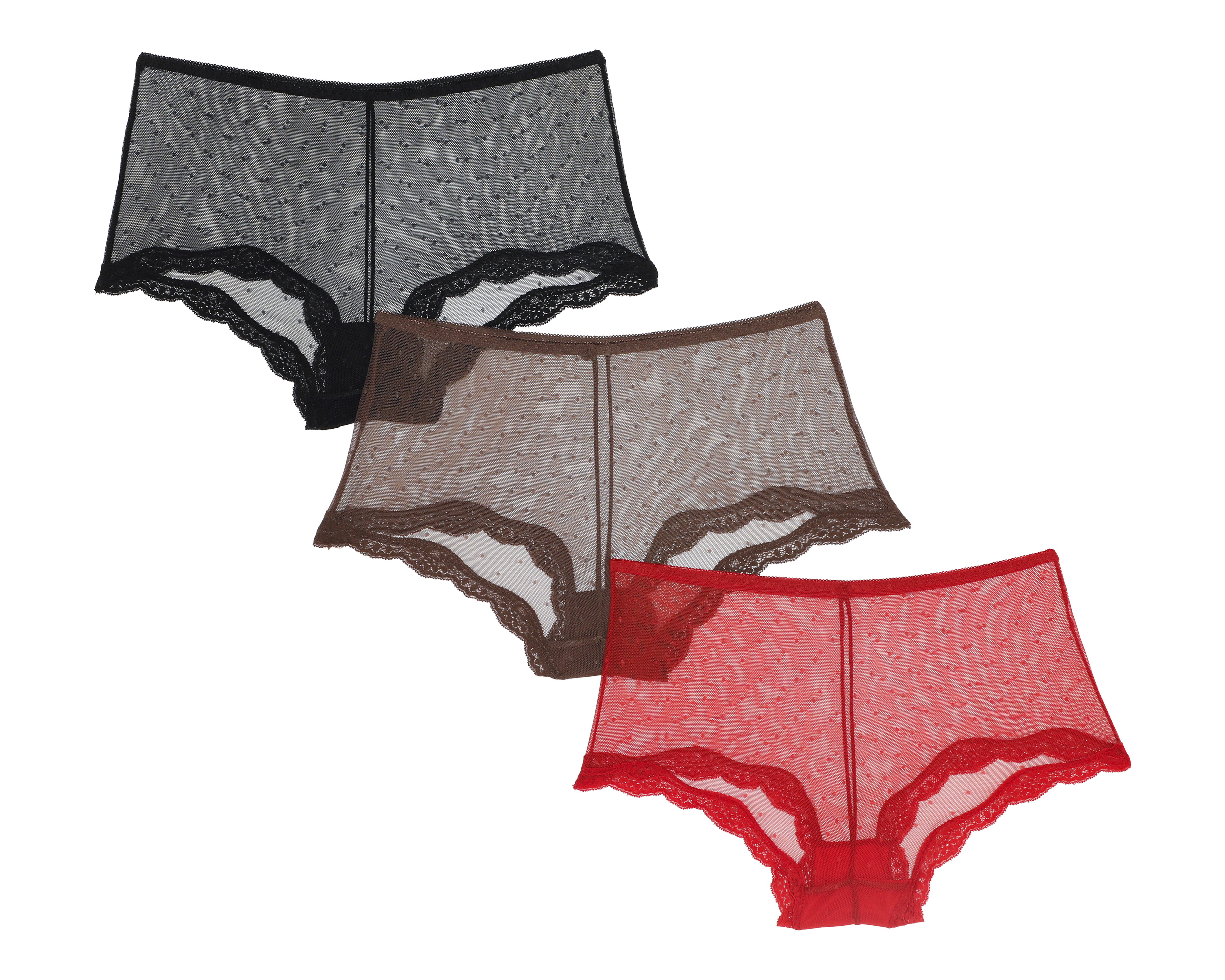 Foto 2 | Foto 2 | Bóxer con Encaje Eva tu Estilo Íntimo para Mujer 3 Piezas