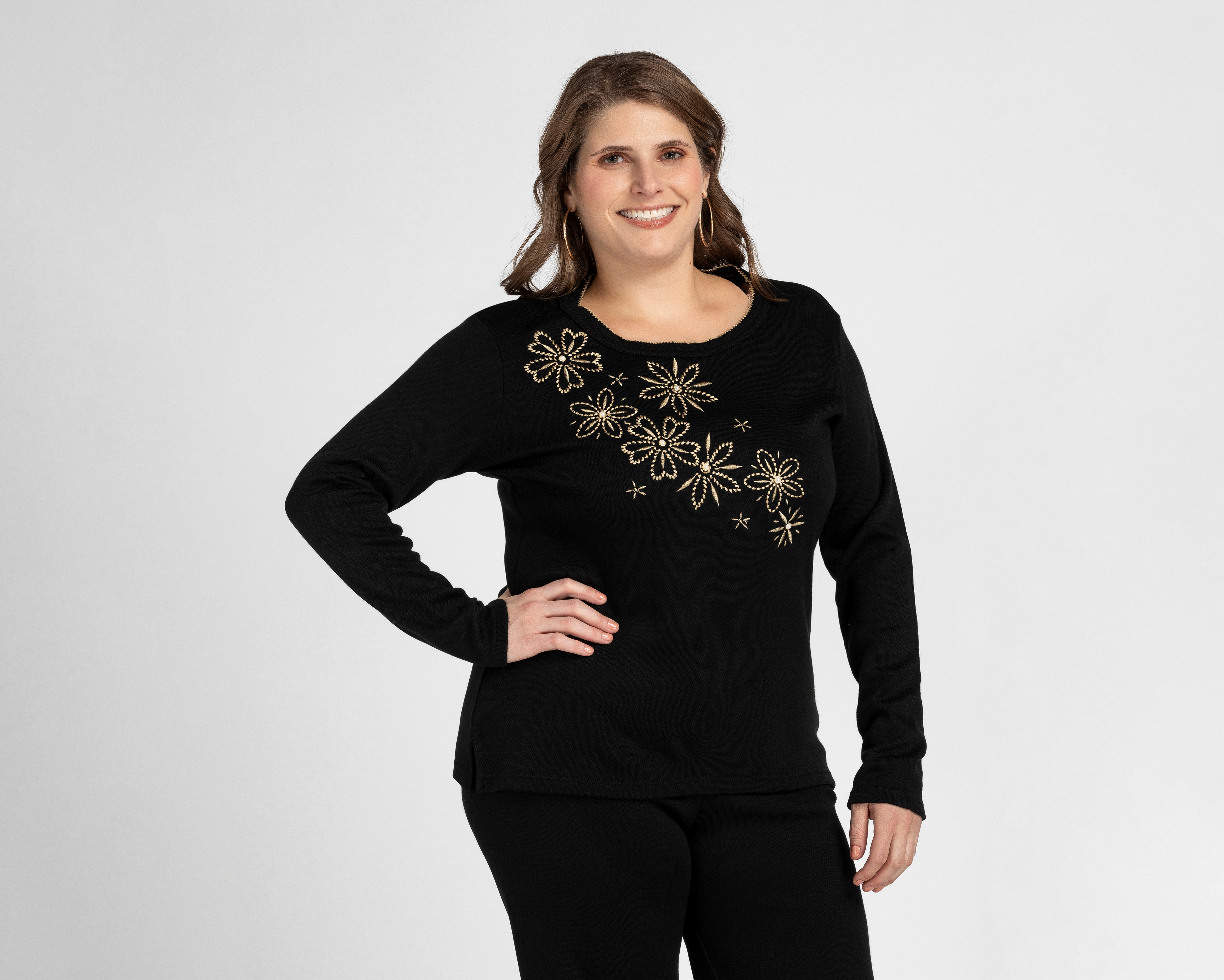 Foto 4 | Foto 4 | Conjunto Formal Lady Sun Negro con Bordados