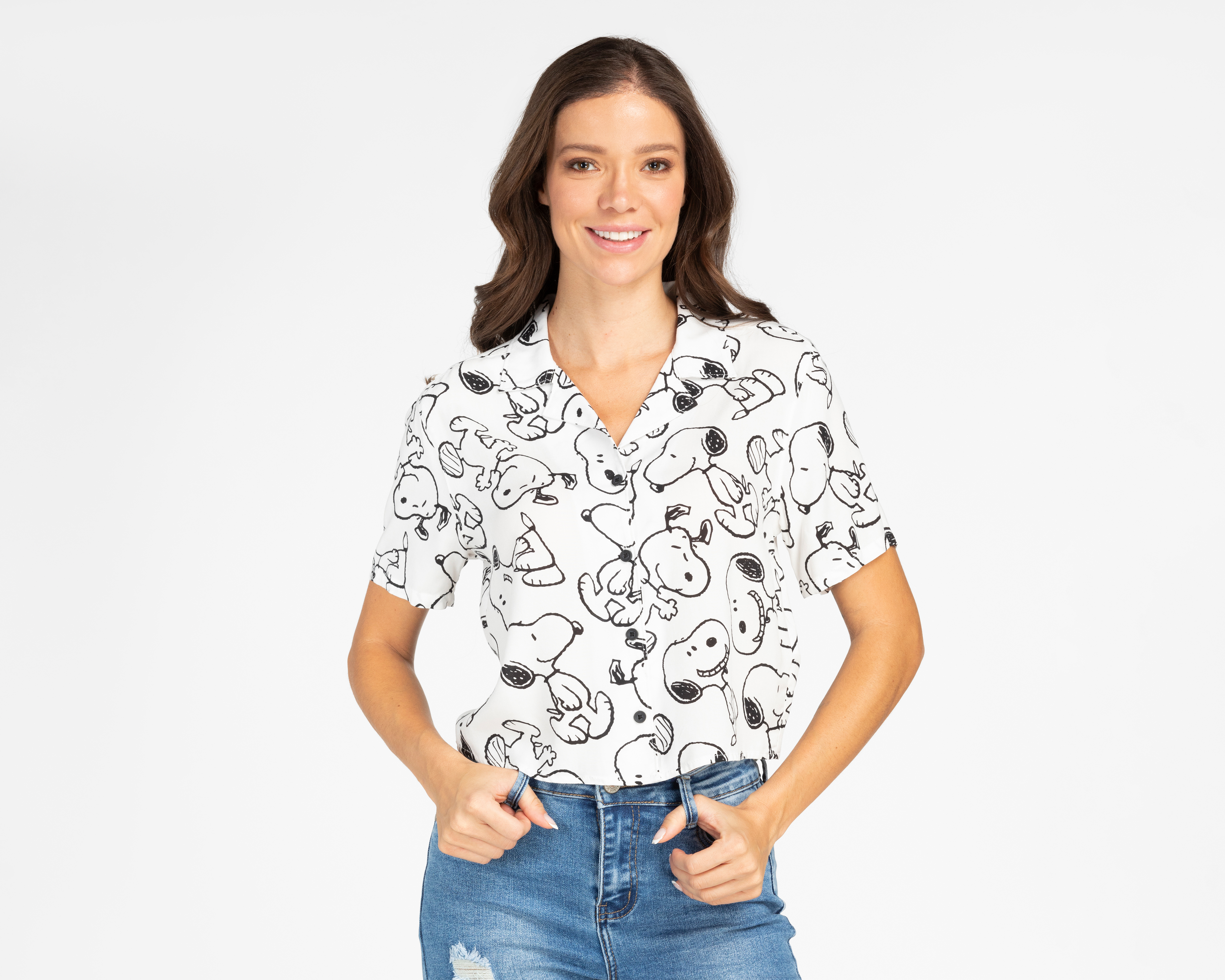 Foto 2 pulgar | Foto 1 | Blusa Peanuts Snoopy para Mujer