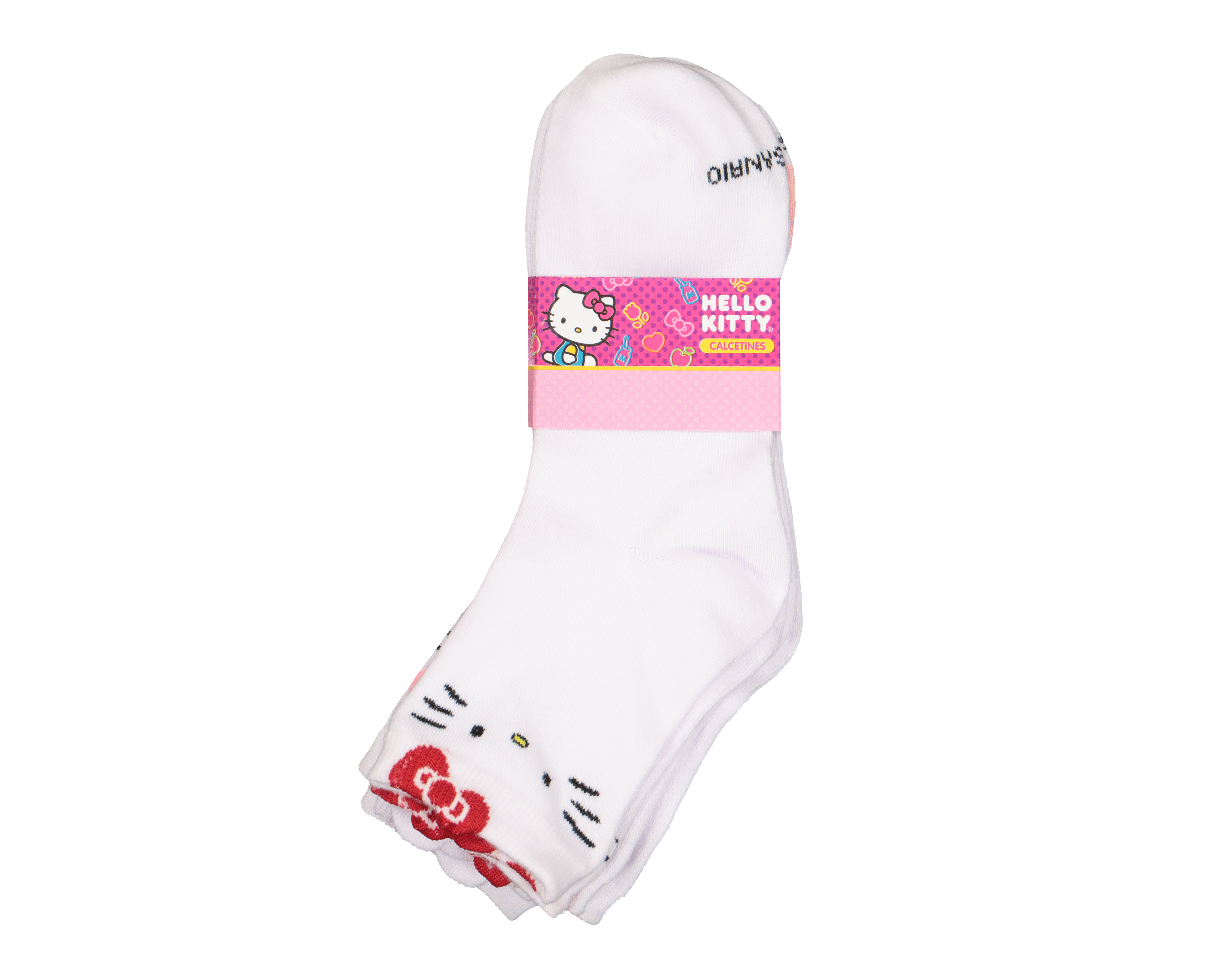 Foto 4 pulgar | Foto 3 | Calcetas Cortas Hello Kitty para Mujer 5 Pares
