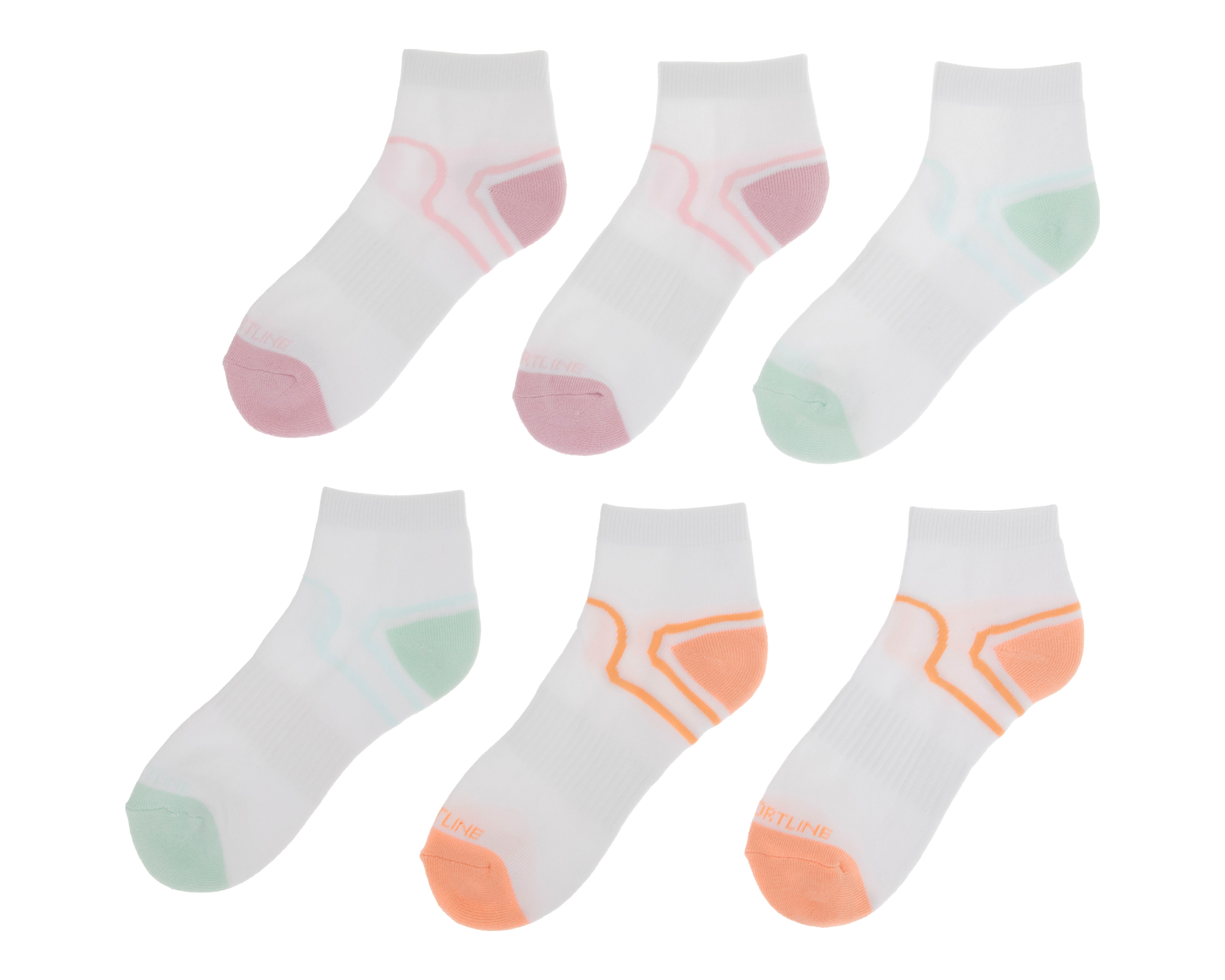 Foto 2 pulgar | Foto 1 | Calcetas Cortas Deportivas Sportline para Mujer 6 Pares