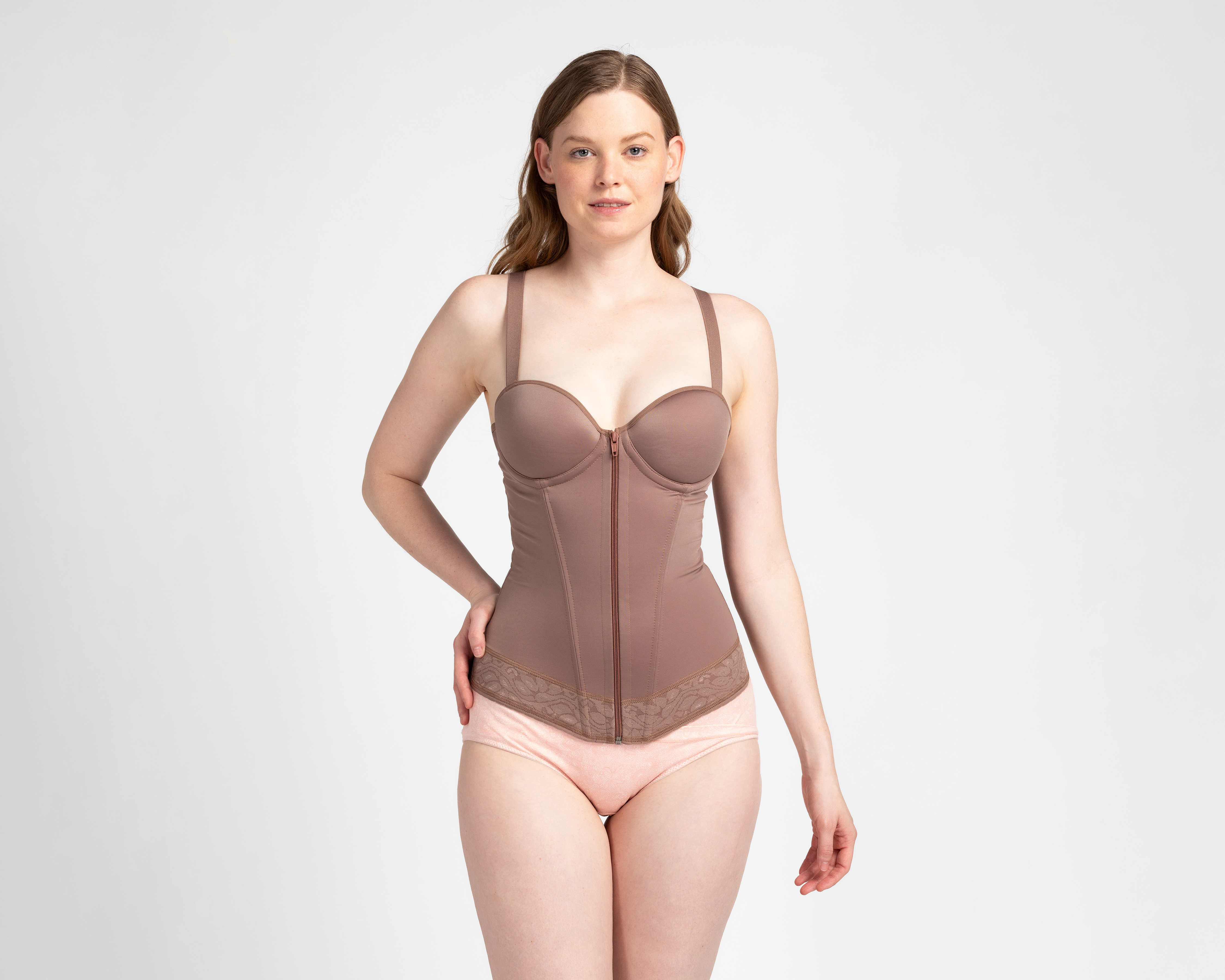 Camiseta Control Beauty Secret Mediana Compresión Nude para Mujer