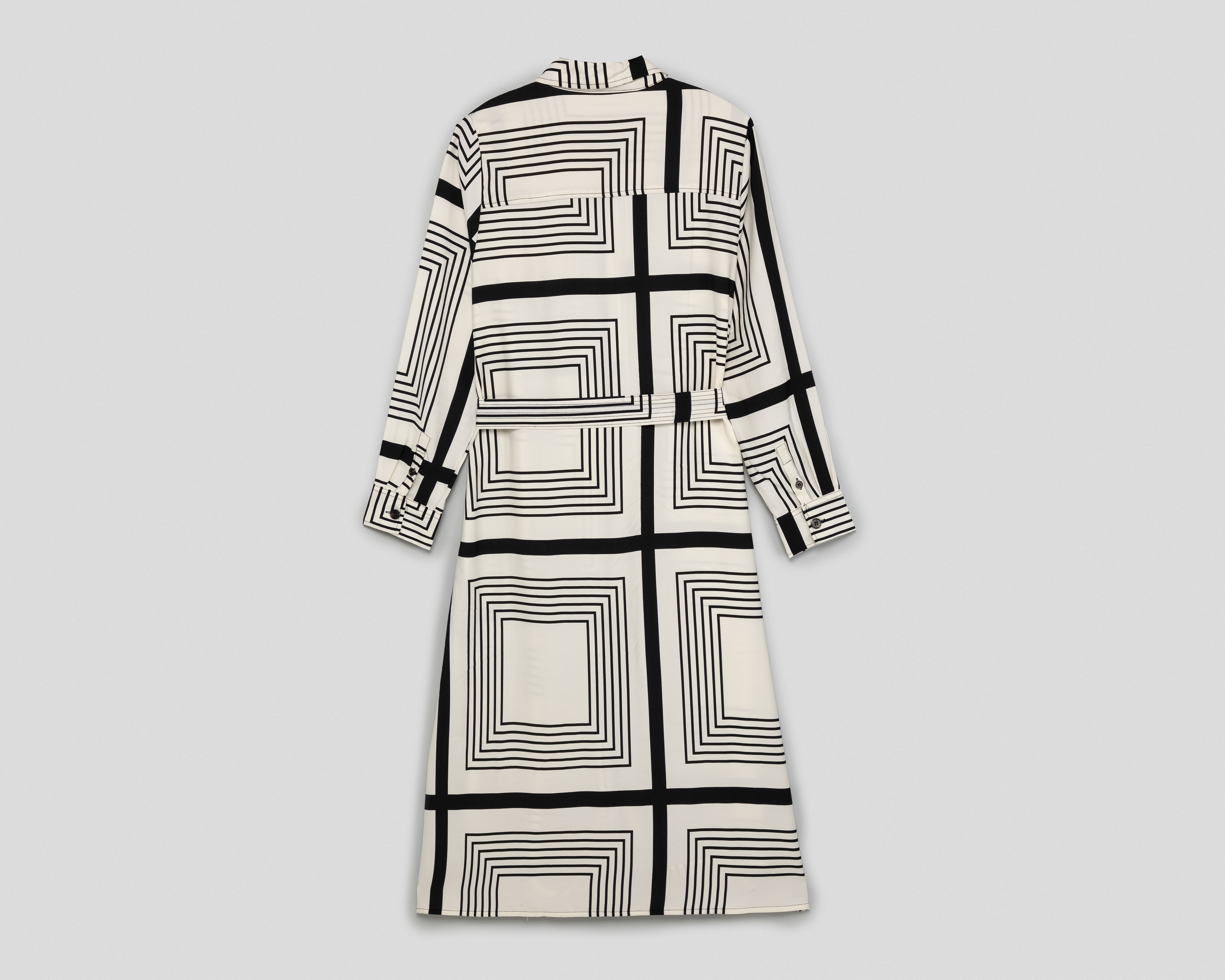 Foto 3 pulgar | Foto 2 | Vestido Casual Sahara Manga Larga Estampado con Botones para Mujer