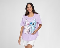 Playera Disney Manga Corta para Mujer