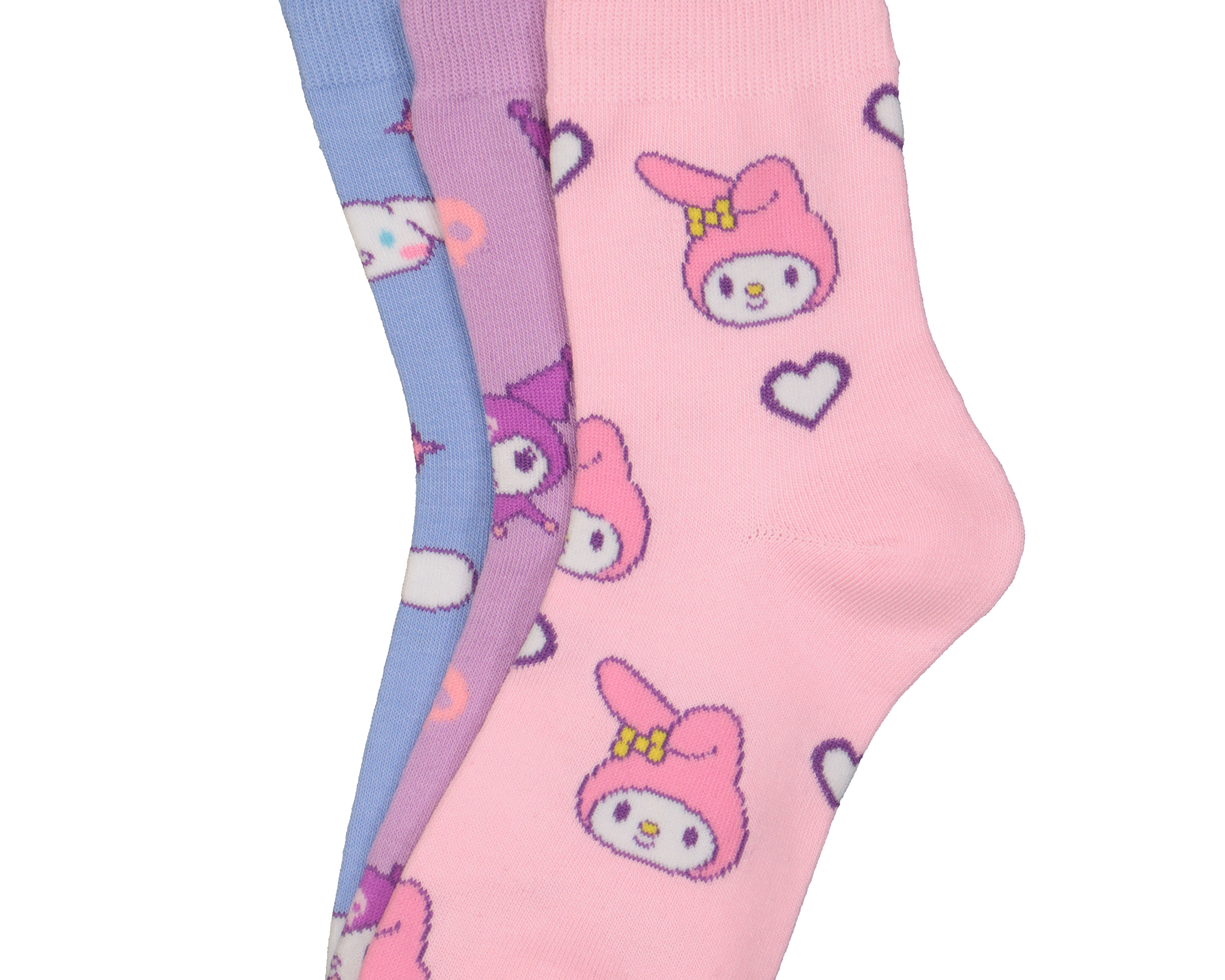 Foto 3 pulgar | Foto 2 | Calcetas Hello Kitty para Mujer 3 Pares