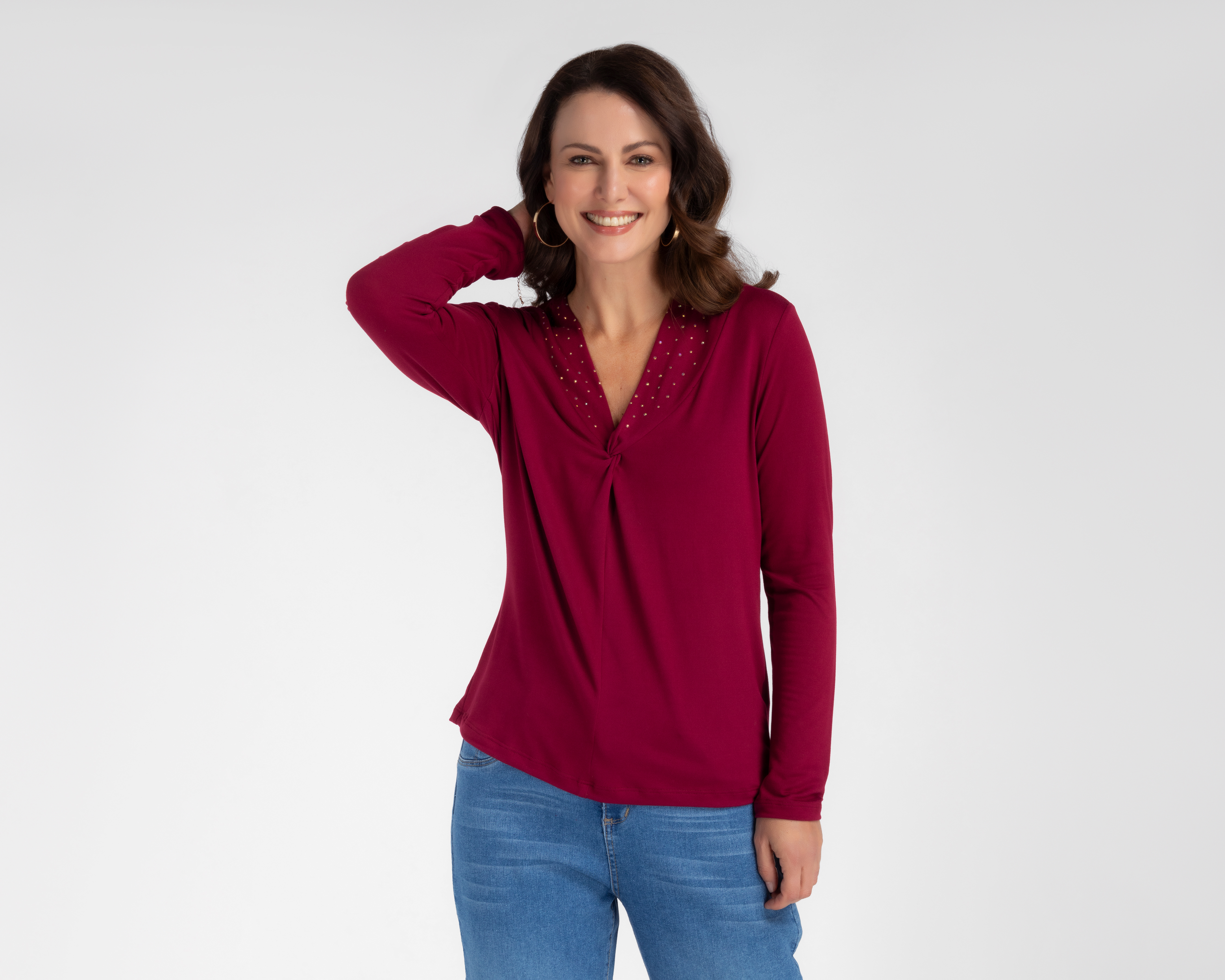 Foto 1 | Foto 1 | Blusa Sahara Manga Larga para Mujer