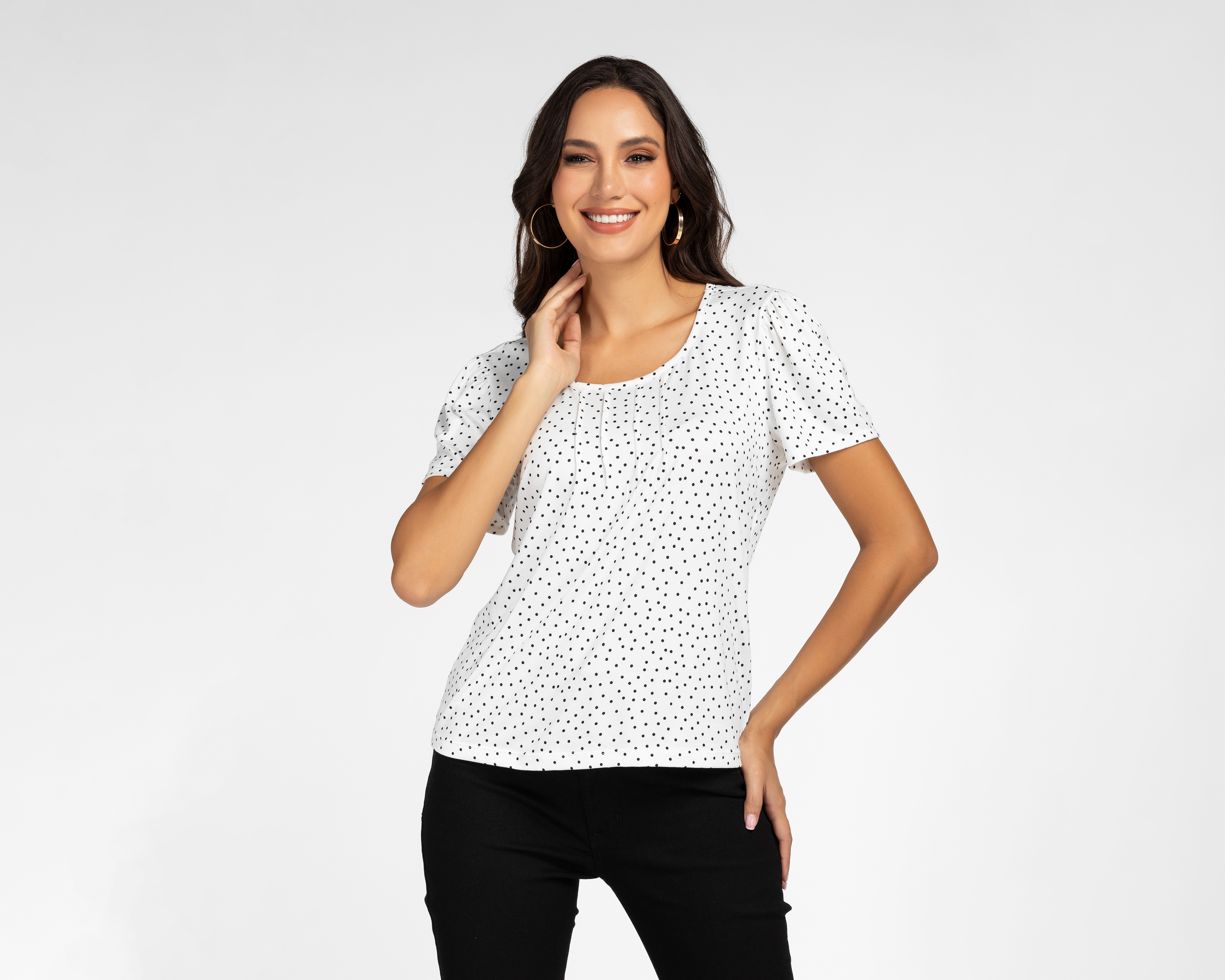 Foto 2 pulgar | Foto 1 | Blusa Sahara Manga Corta para Mujer