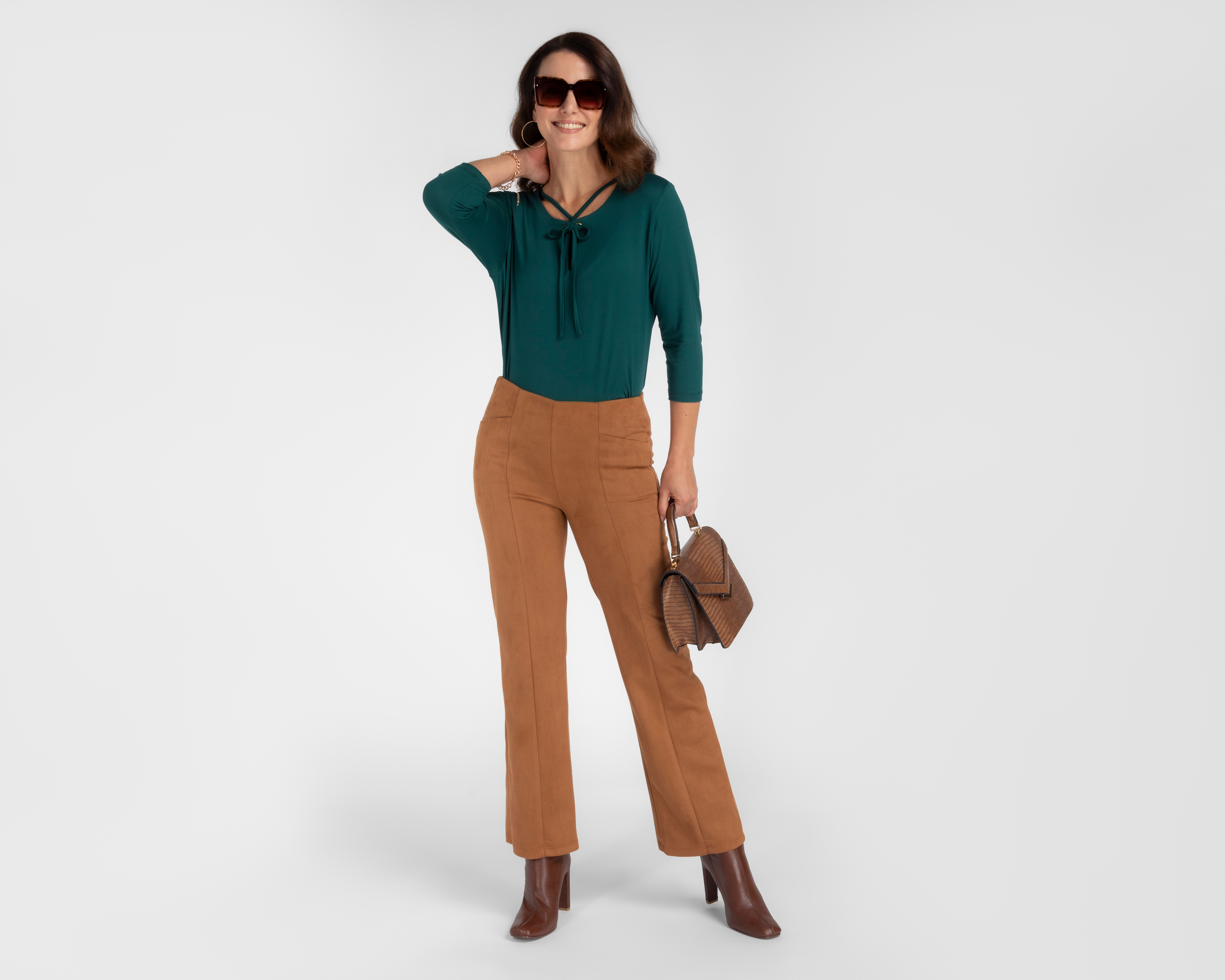 Foto 3 pulgar | Foto 2 | Blusa Sahara Verde para Mujer