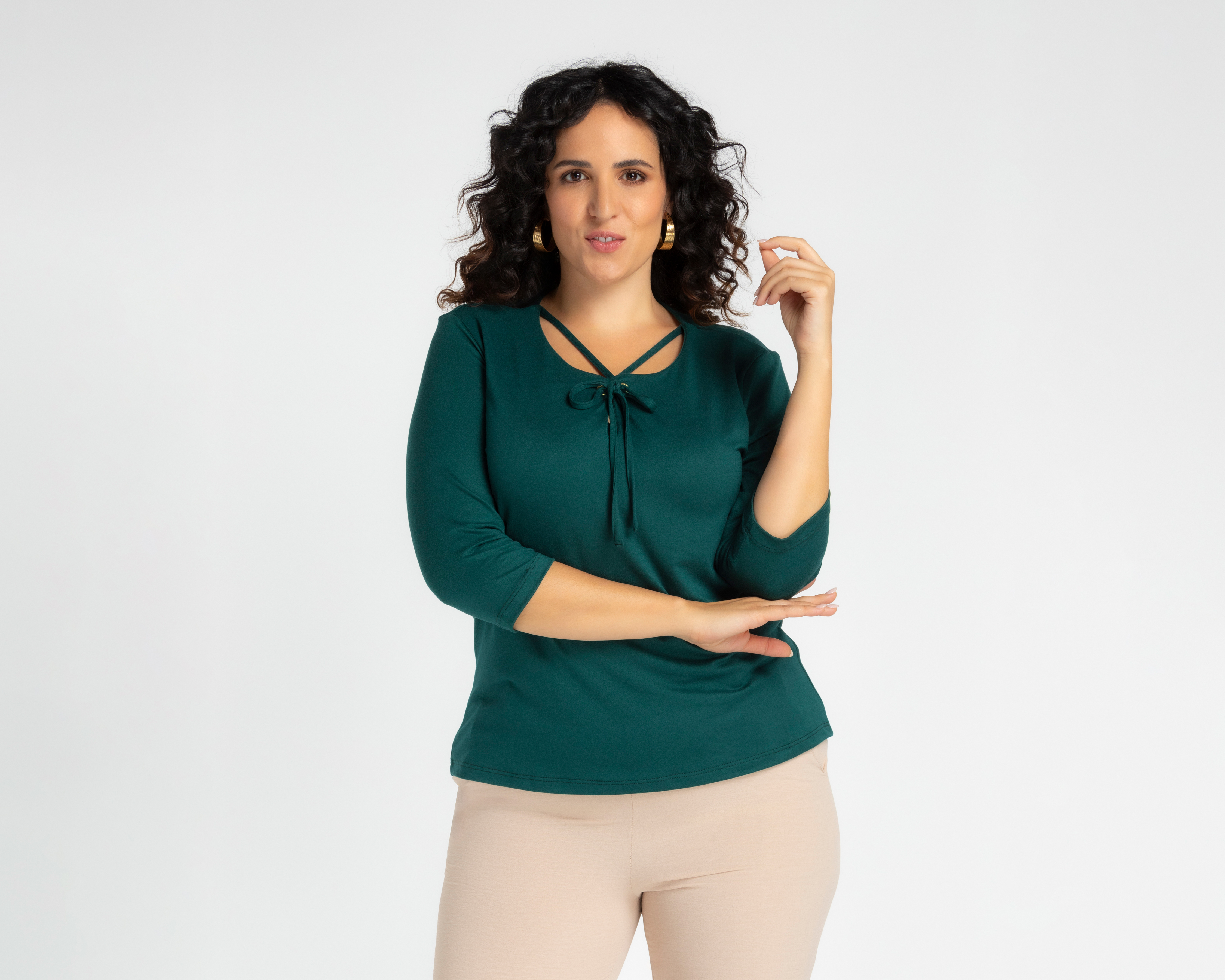 Foto 4 | Foto 4 | Blusa Sahara Verde para Mujer