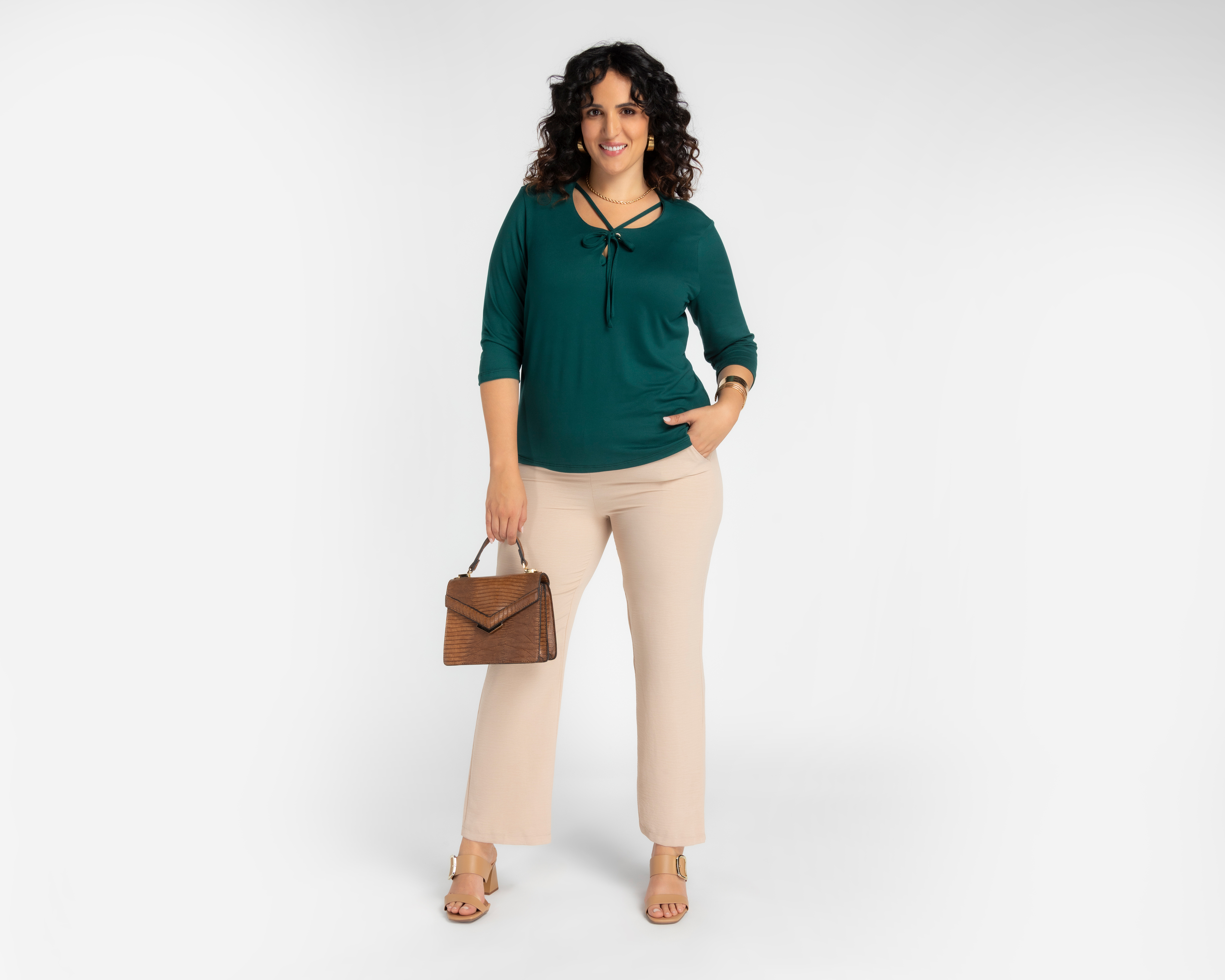 Foto 5 | Foto 5 | Blusa Sahara Verde para Mujer