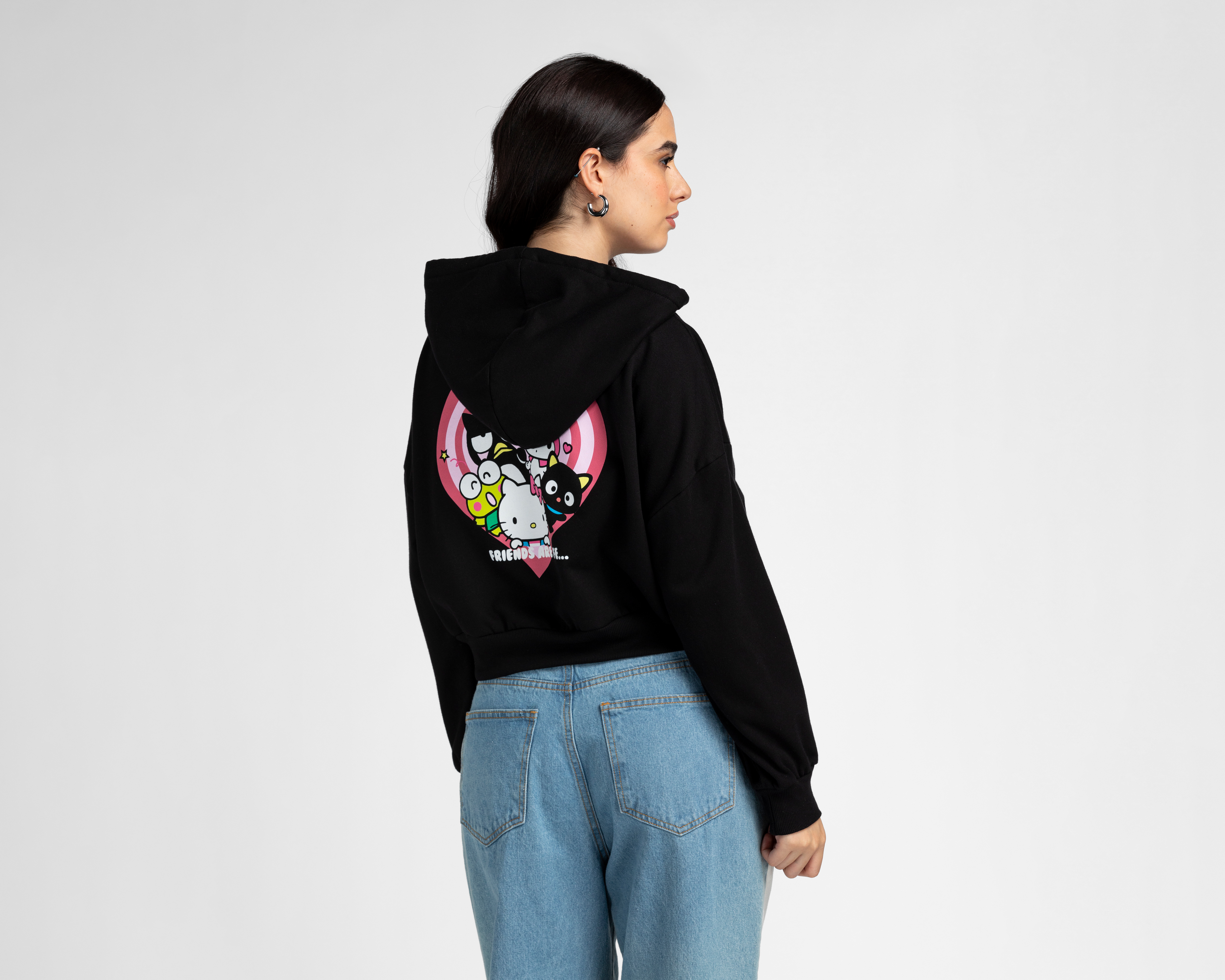 Foto 3 pulgar | Foto 2 | Sudadera Estampada Hello Kitty para Mujer