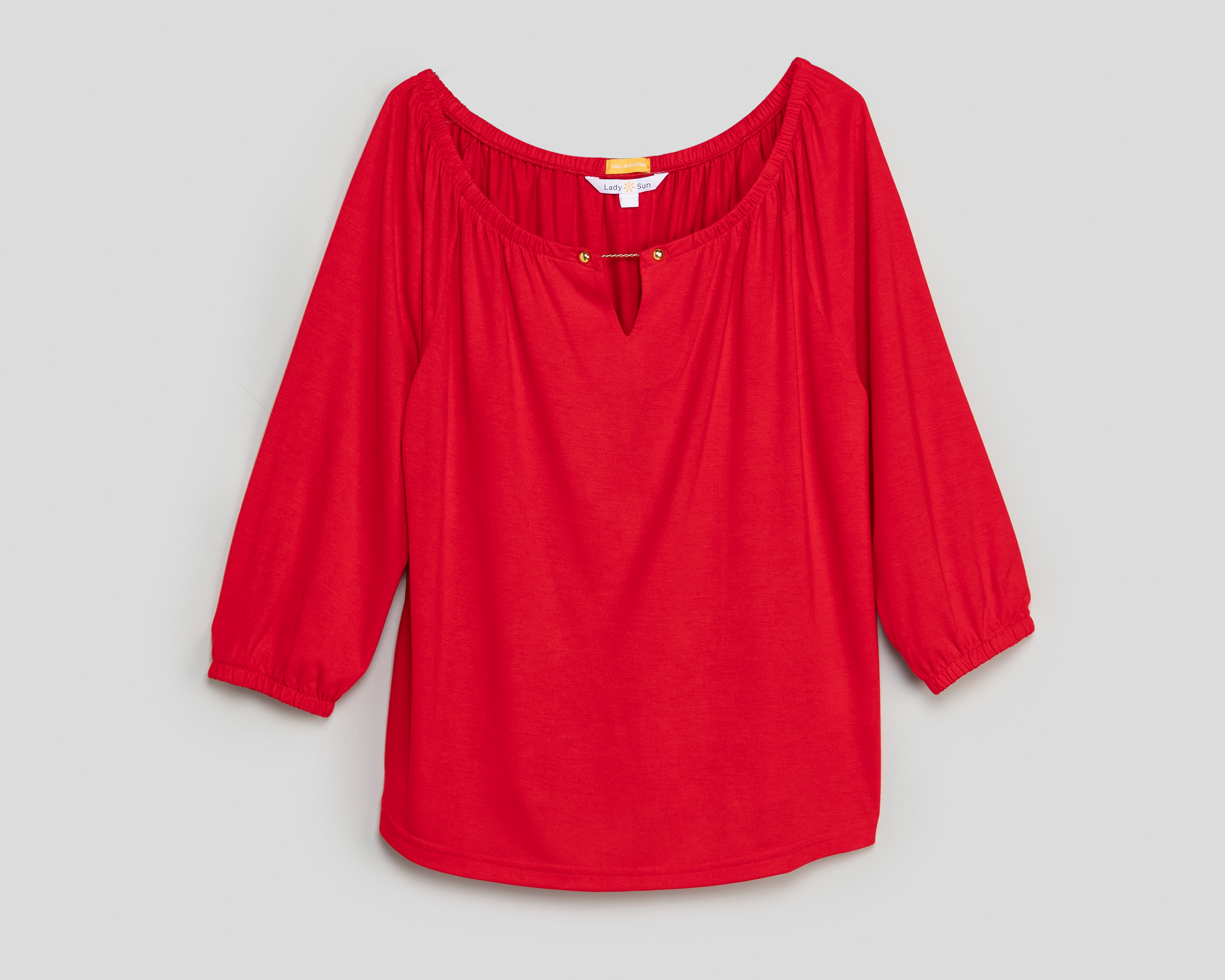Foto 2 pulgar | Foto 1 | Blusa Lady Sun Cuello Redondo para Mujer