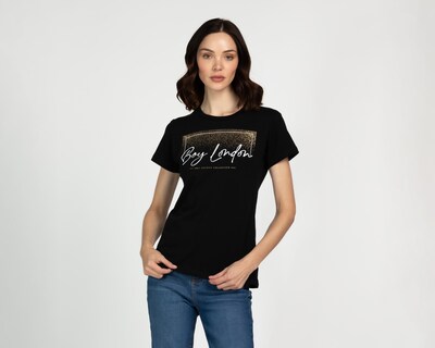Foto 1 | Foto 1 | Playera Boy London Manga Corta para Mujer