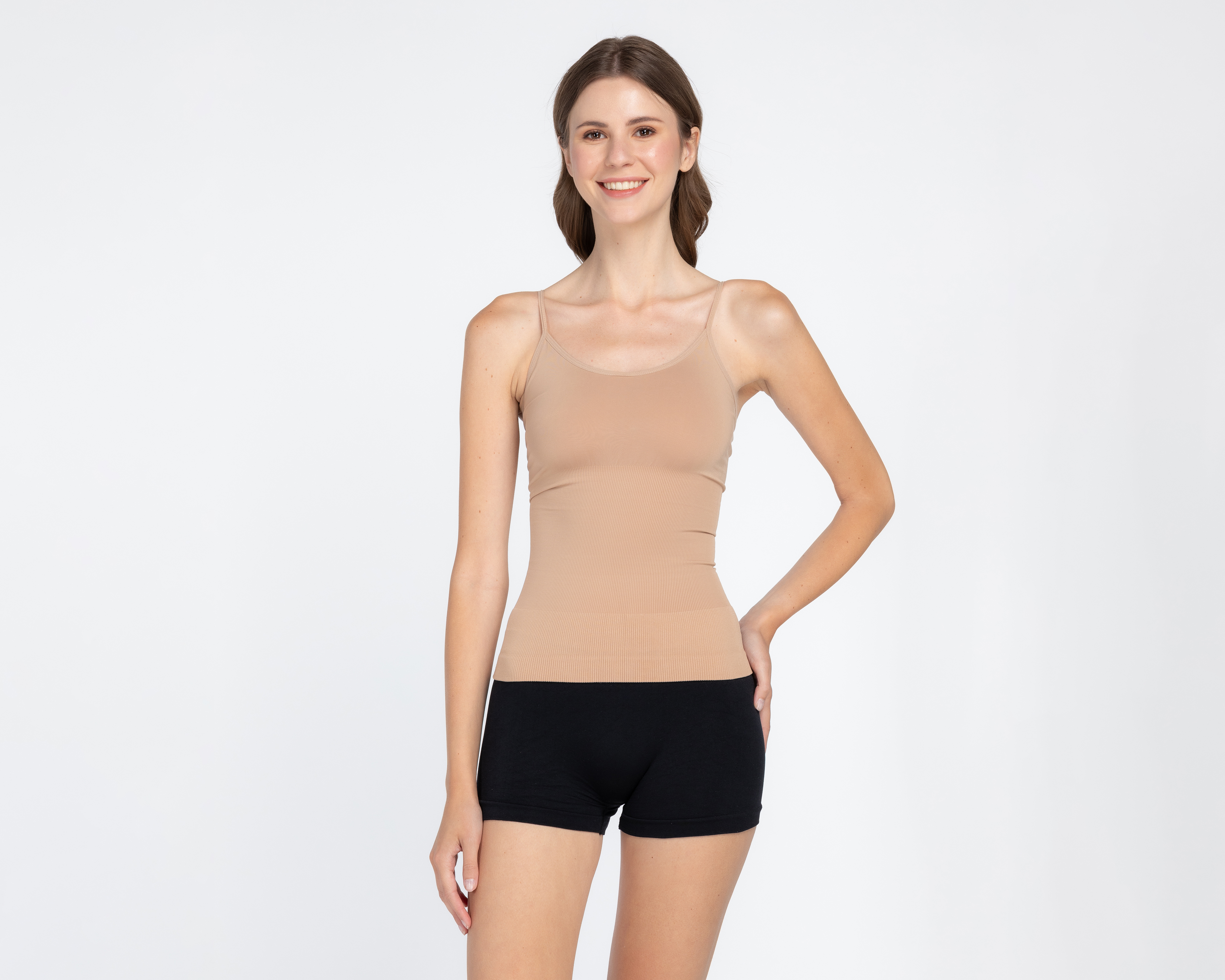 Foto 2 pulgar | Foto 1 | Camiseta Control Diane Poitiere Beige para Mujer