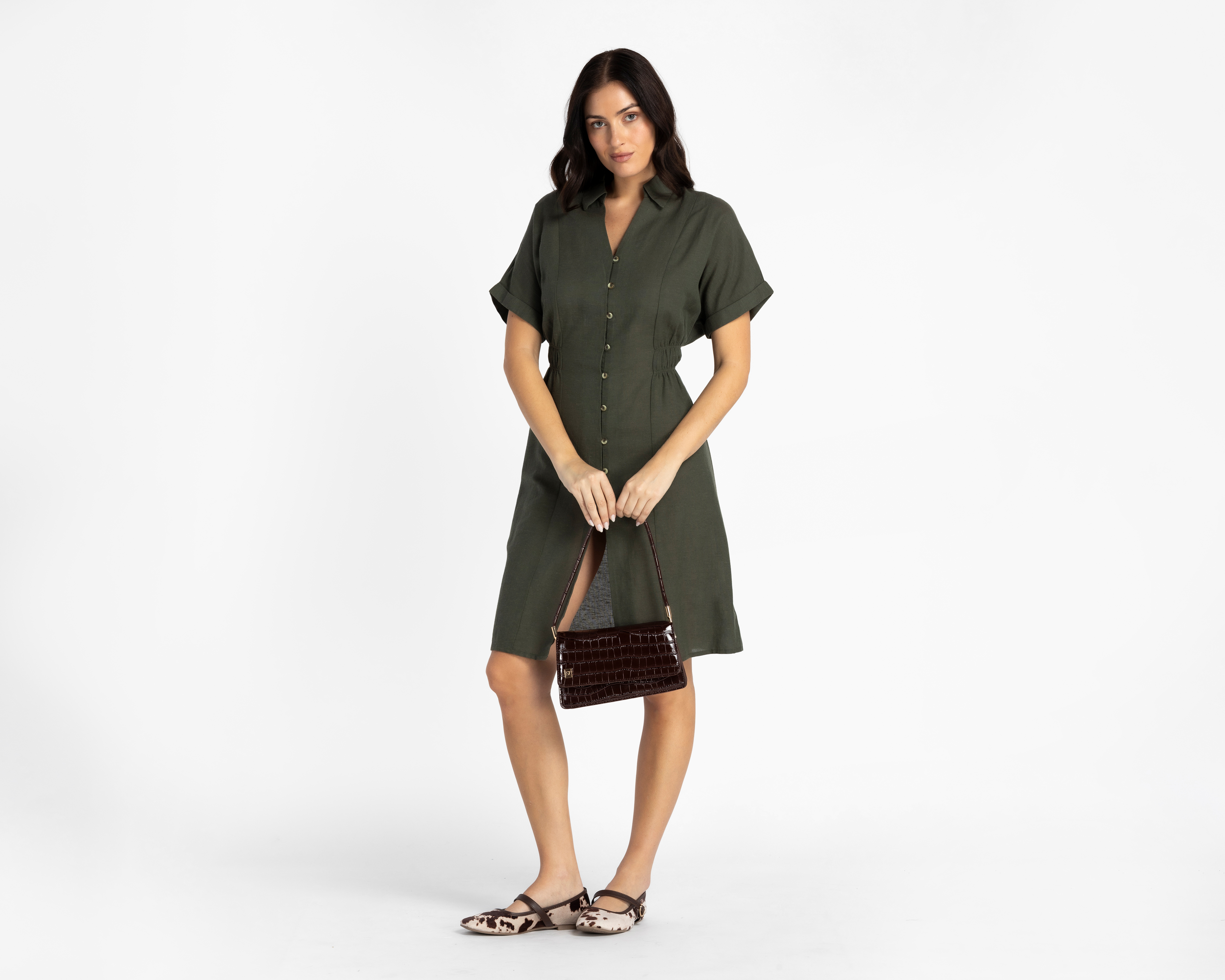 Foto 2 | Foto 2 | Vestido Casual Lady Sun Verde para Mujer