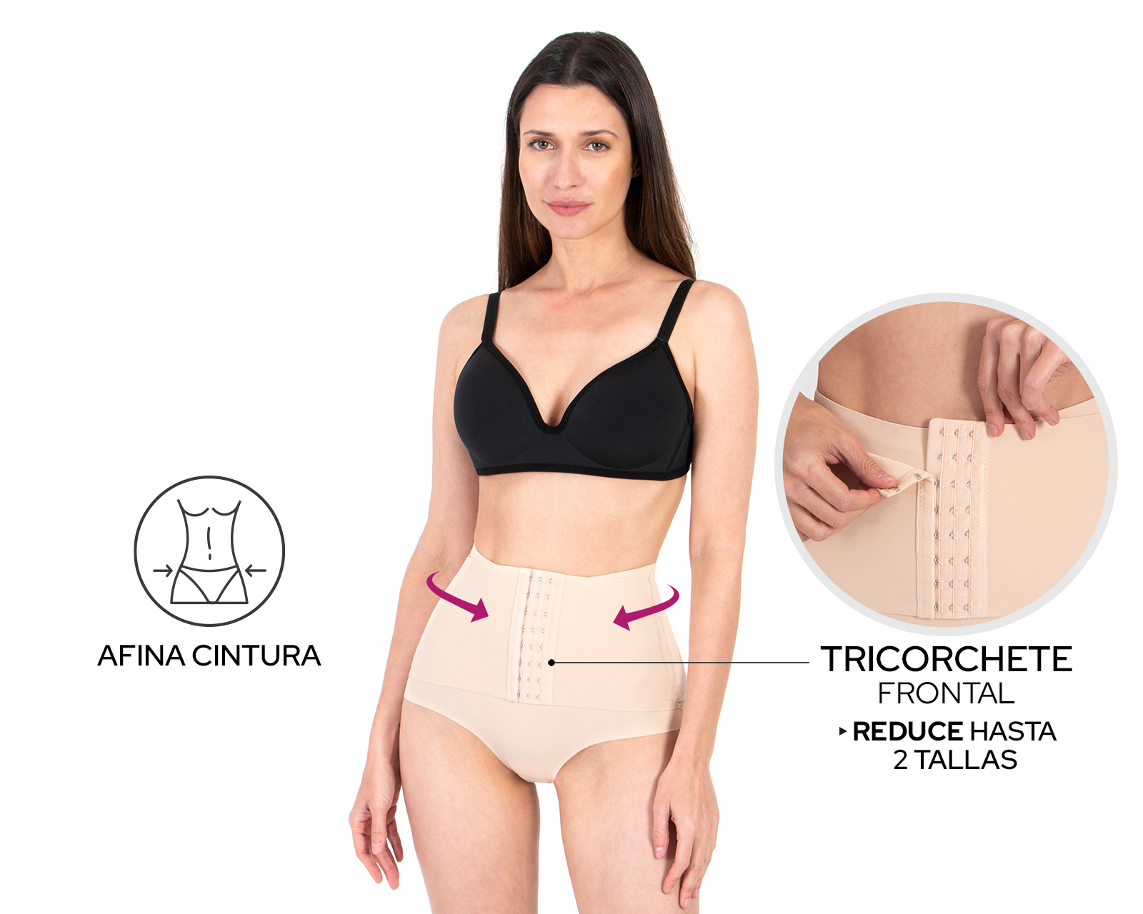 Foto 3 pulgar | Foto 2 | Pantaleta Control Shape & Care Compresión Gradual Nude para Mujer