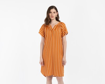 Foto 1 | Foto 1 | Vestido Casual Lady Sun Manga Corta a Rayas para Mujer