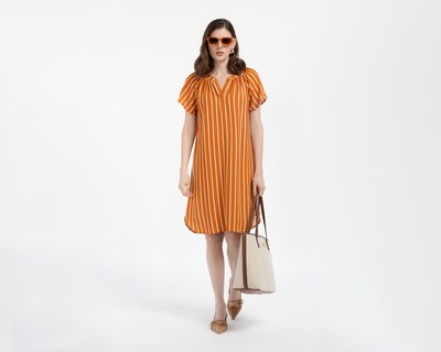 Foto 2 | Foto 2 | Vestido Casual Lady Sun Manga Corta a Rayas para Mujer