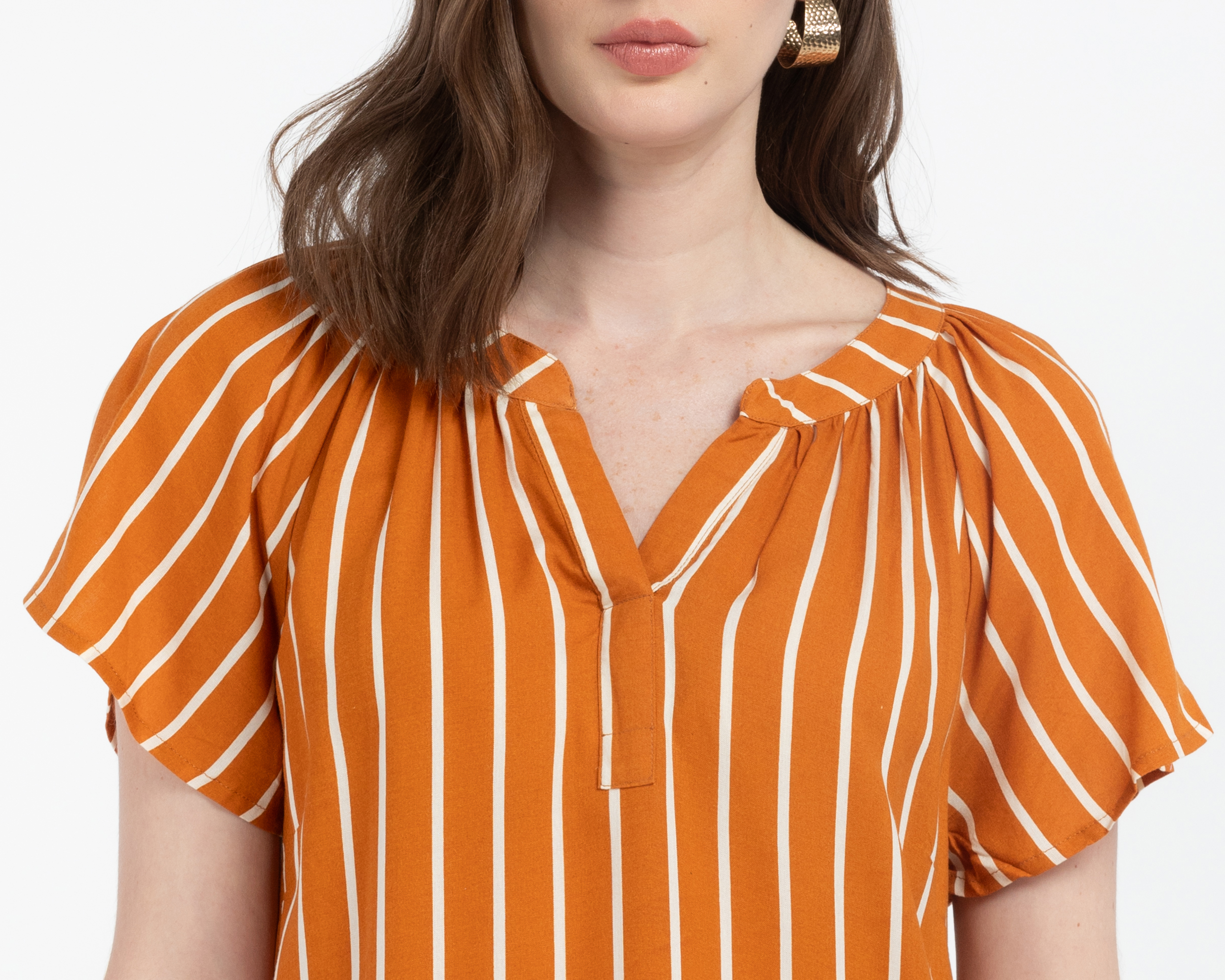 Foto 5 pulgar | Foto 4 | Vestido Casual Lady Sun Manga Corta a Rayas para Mujer