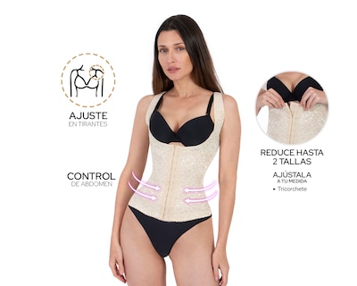 Foto 2 | Foto 2 | Camiseta Control Shape & Care Beige para Mujer