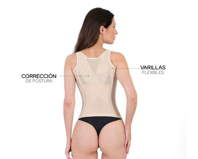 Foto 3 | Foto 3 | Camiseta Control Shape & Care Beige para Mujer