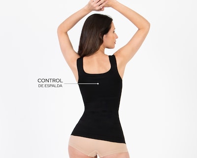Foto 5 | Foto 5 | Camiseta Control Shape & Care Mediana Compresión Negra para Mujer