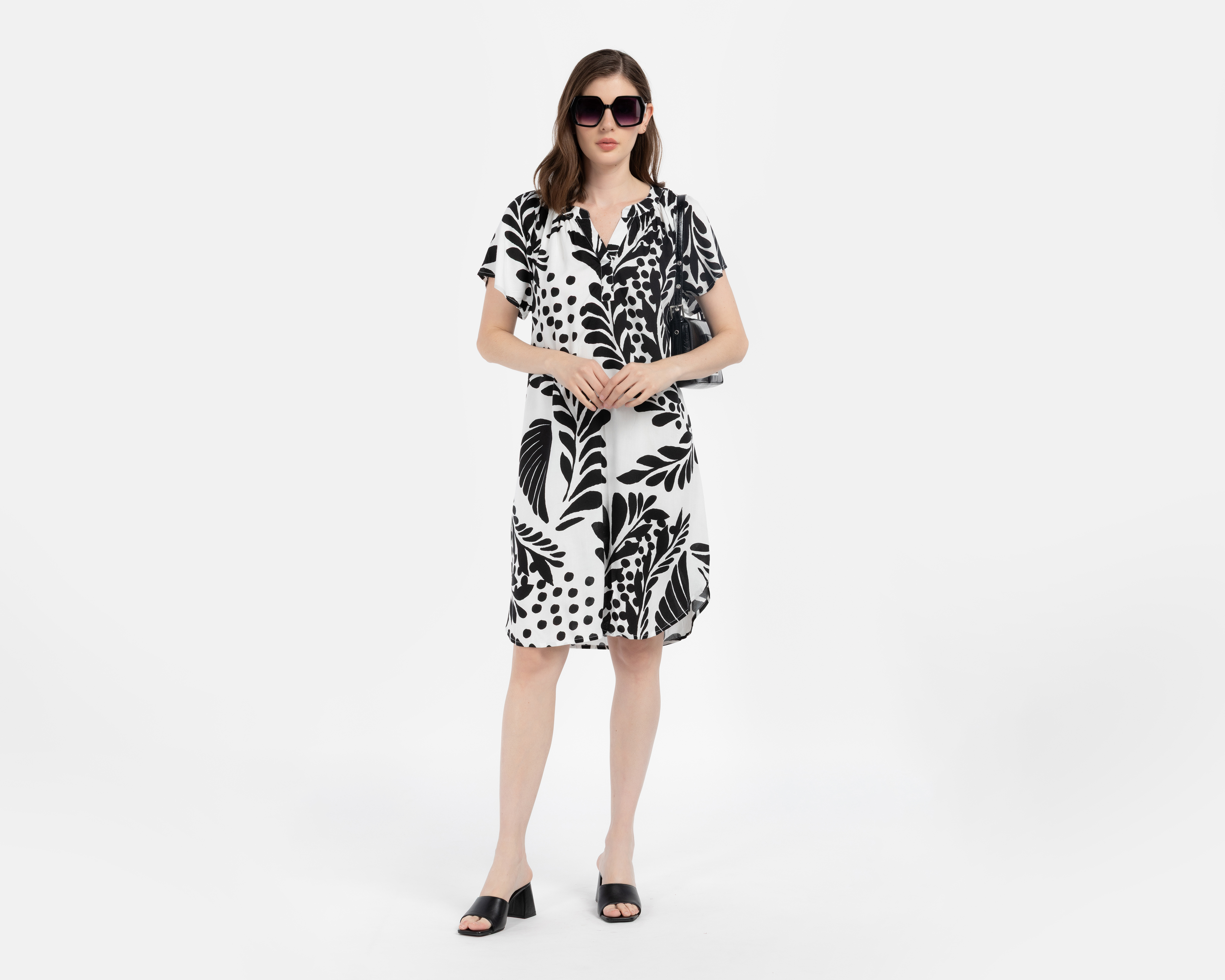 Foto 3 pulgar | Foto 2 | Vestido Casual Lady Sun Manga Corta para Mujer