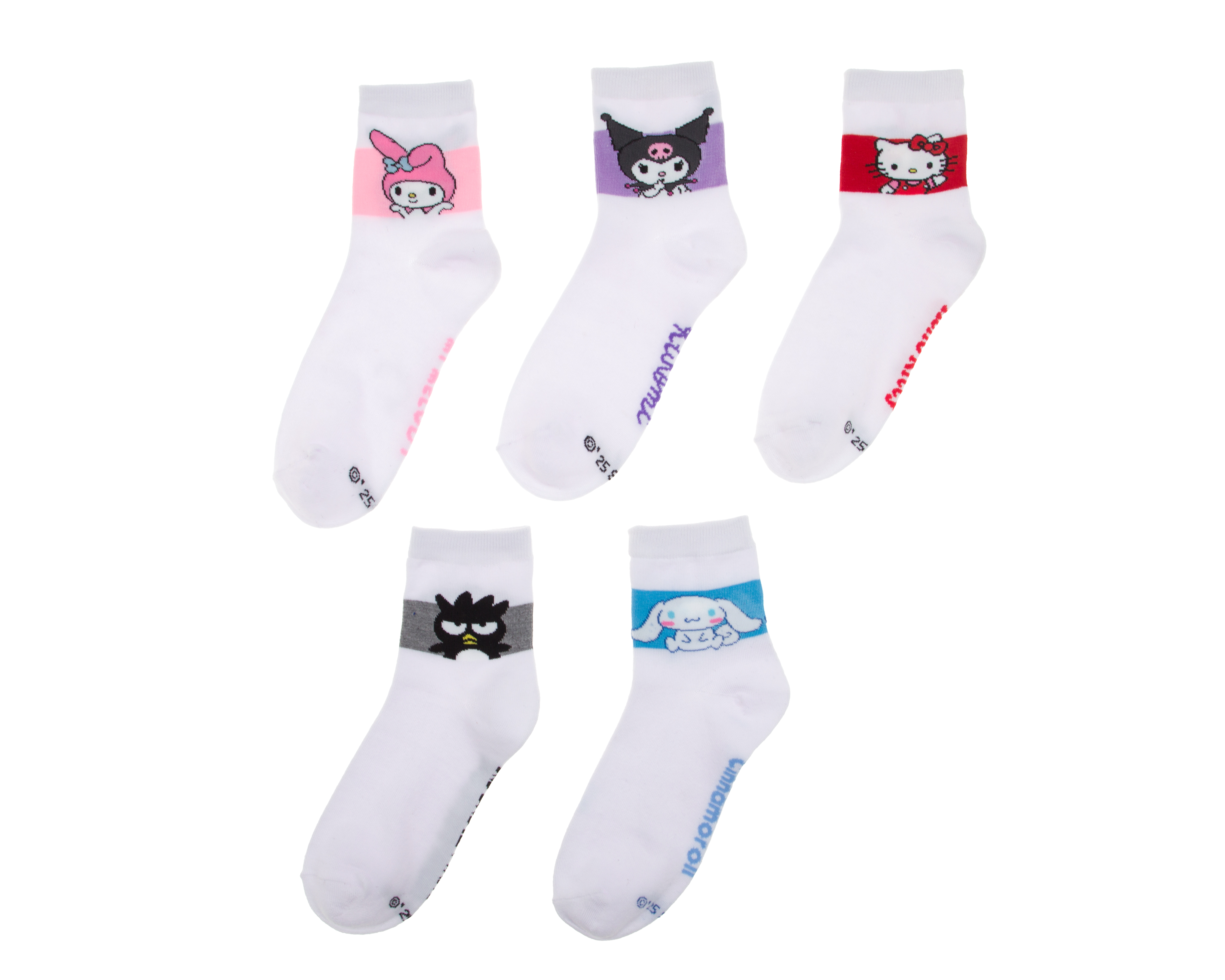 Foto 2 pulgar | Foto 1 | Calcetas Hello Kitty para Mujer 5 Pares