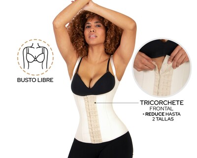 Foto 5 | Foto 5 | Camiseta Control Shape & Care Alta Compresión Beige para Mujer