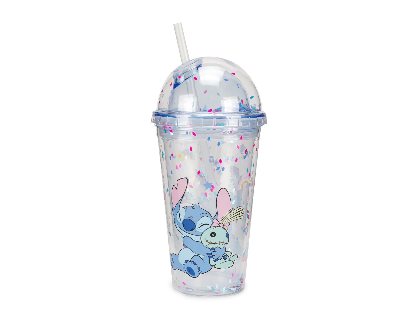 Foto 2 pulgar | Foto 1 | Vaso con Popote de Plástico Disney Lilo & Stitch 500 ml