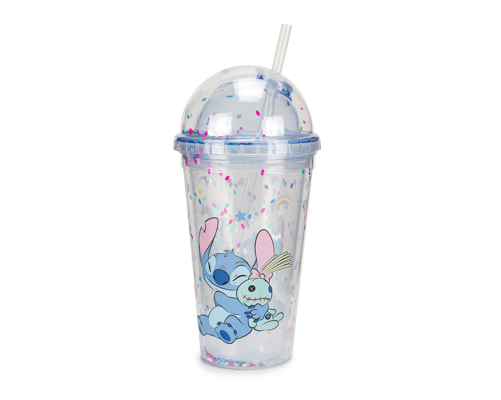 Foto 2 | Foto 2 | Vaso con Popote de Plástico Disney Lilo & Stitch 500 ml
