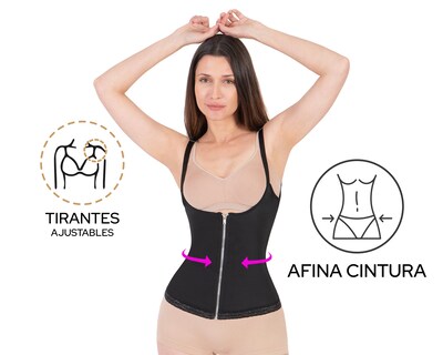 Foto 5 | Foto 5 | Camiseta Control Shape & Care Negra para Mujer