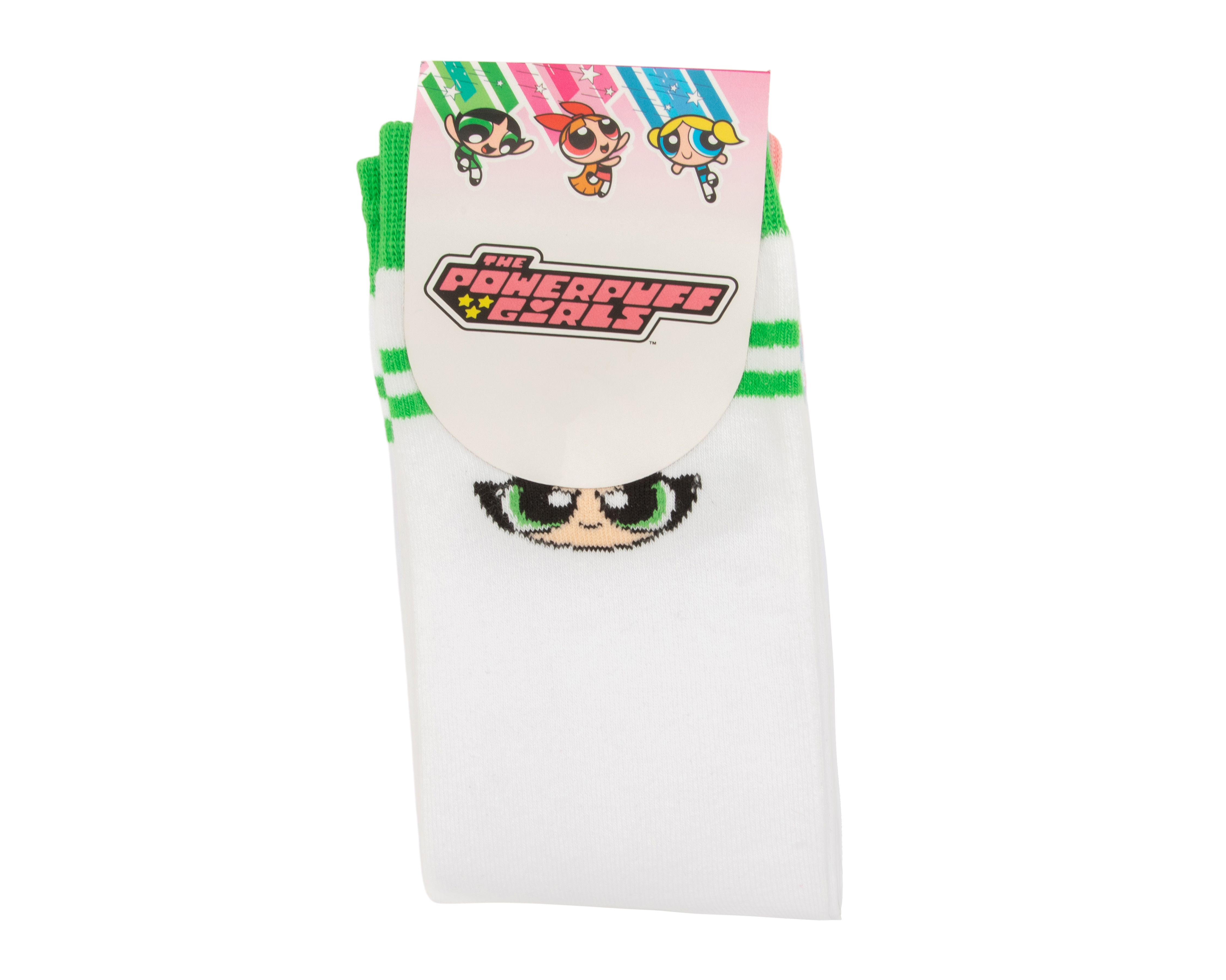 Foto 4 pulgar | Foto 3 | Calcetas Largas Las Chicas Superpoderosas para Mujer 3 Pares