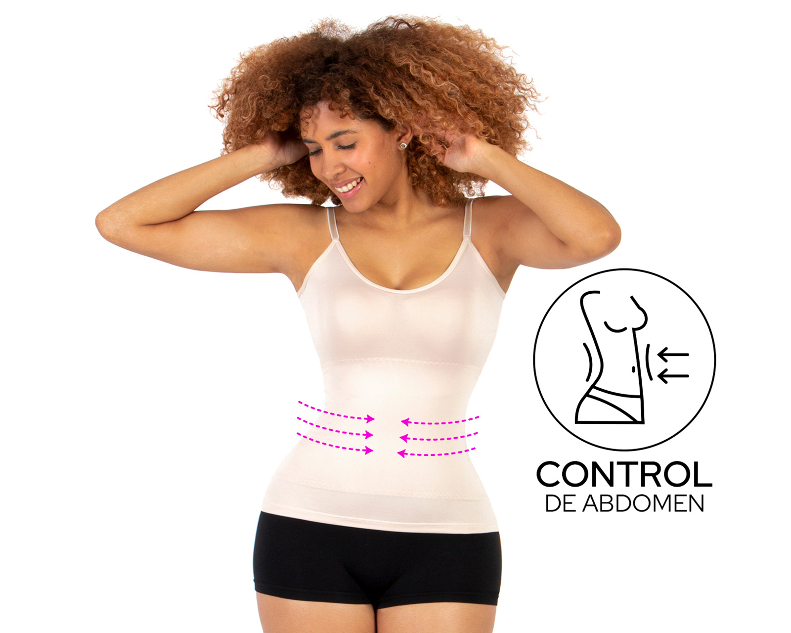 Foto 5 pulgar | Foto 4 | Camiseta Control Shape & Care Beige para Mujer