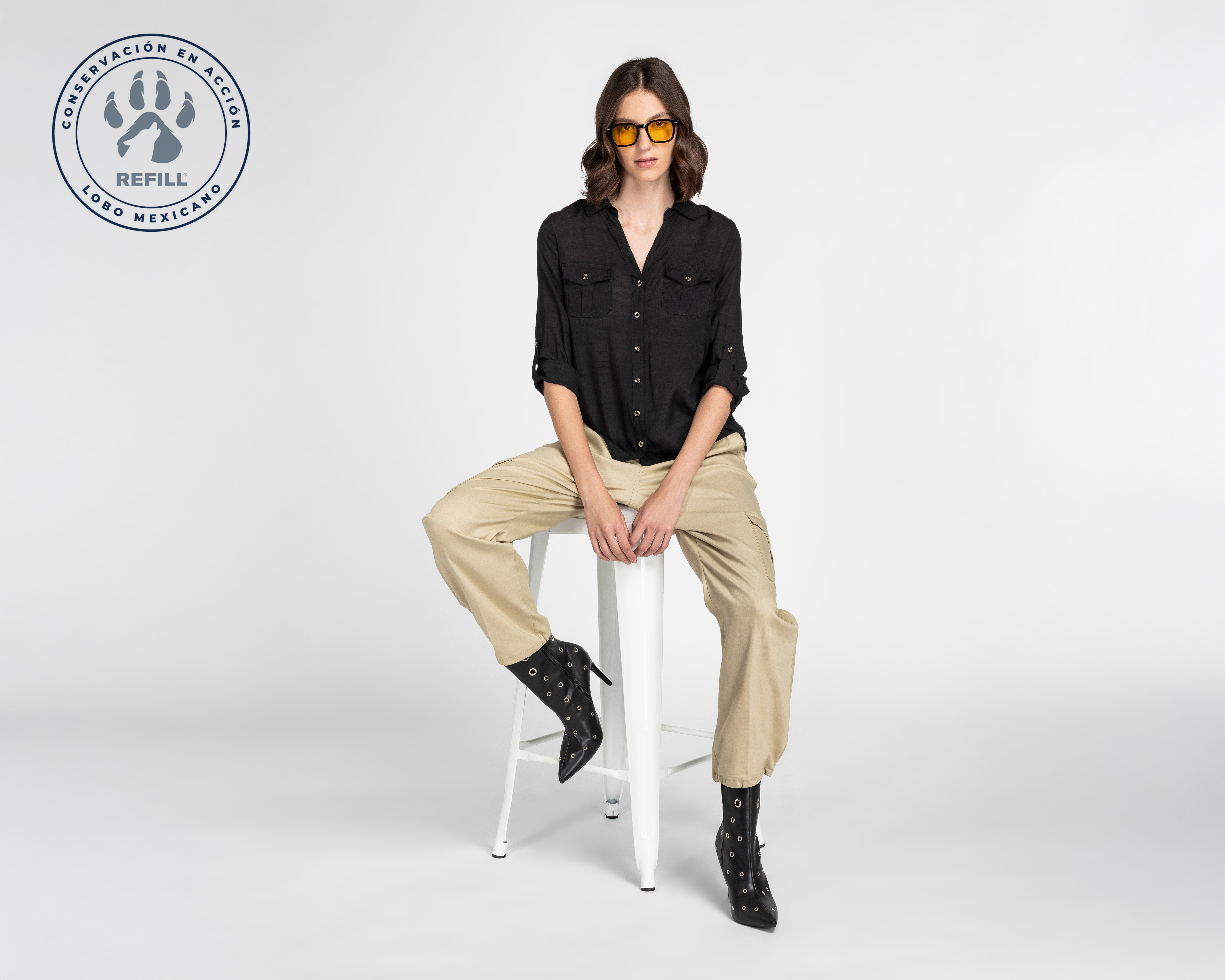 Foto 3 pulgar | Foto 2 | Blusa Refill Cuello V para Mujer