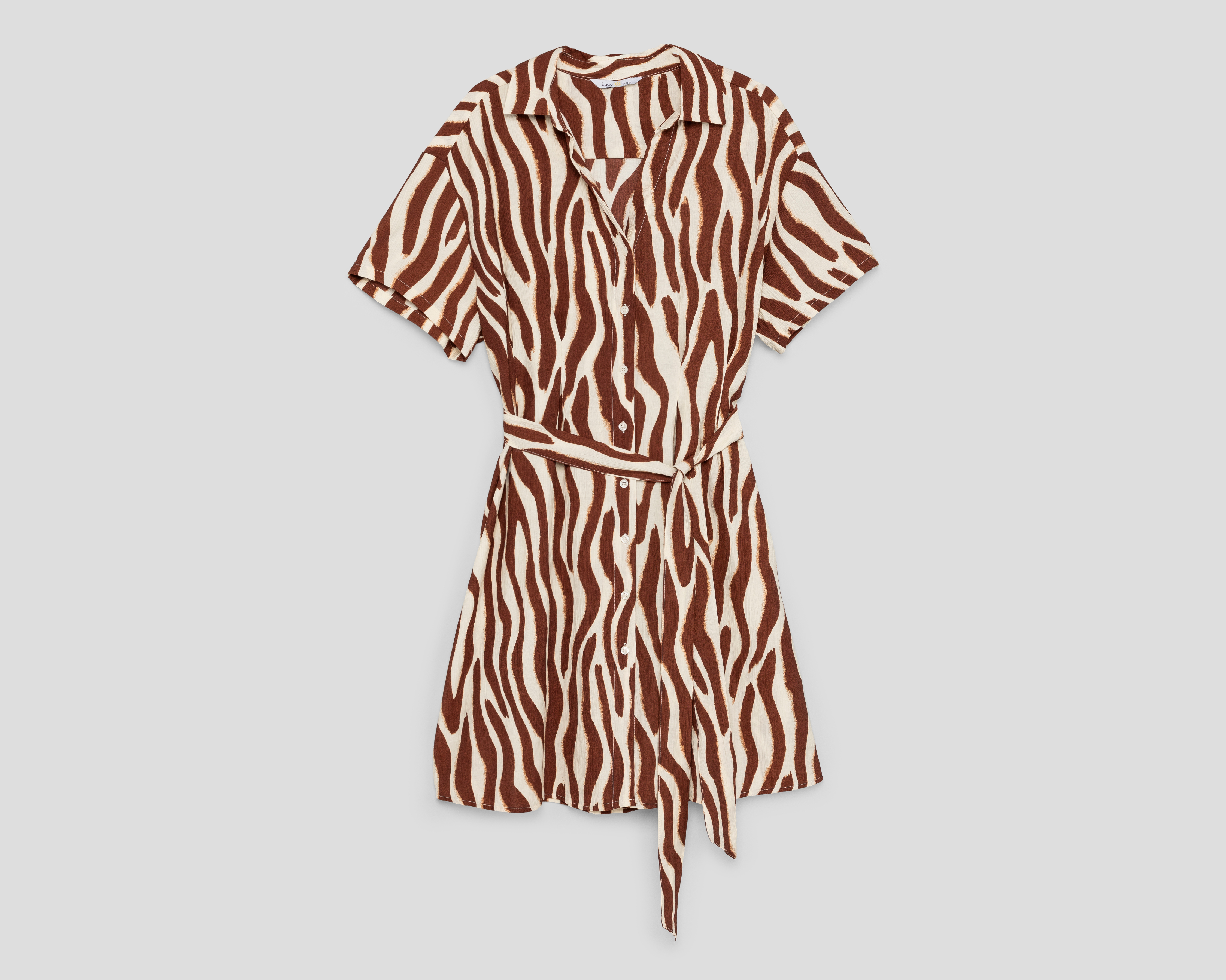 Vestido Casual Lady Sun Estampado con Botones para Mujer