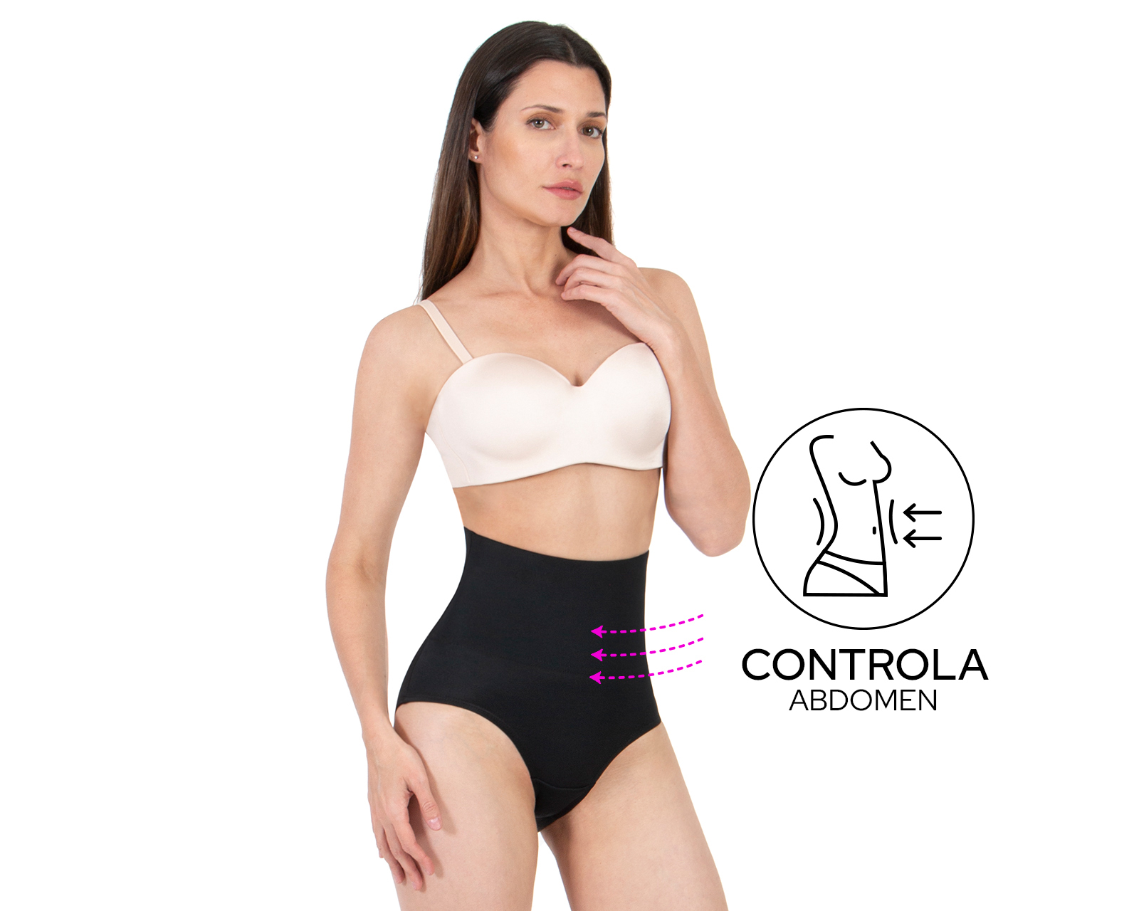 Foto 3 pulgar | Foto 2 | Pantaleta Control Shape & Care Baja Compresión Alta Cintura para Mujer