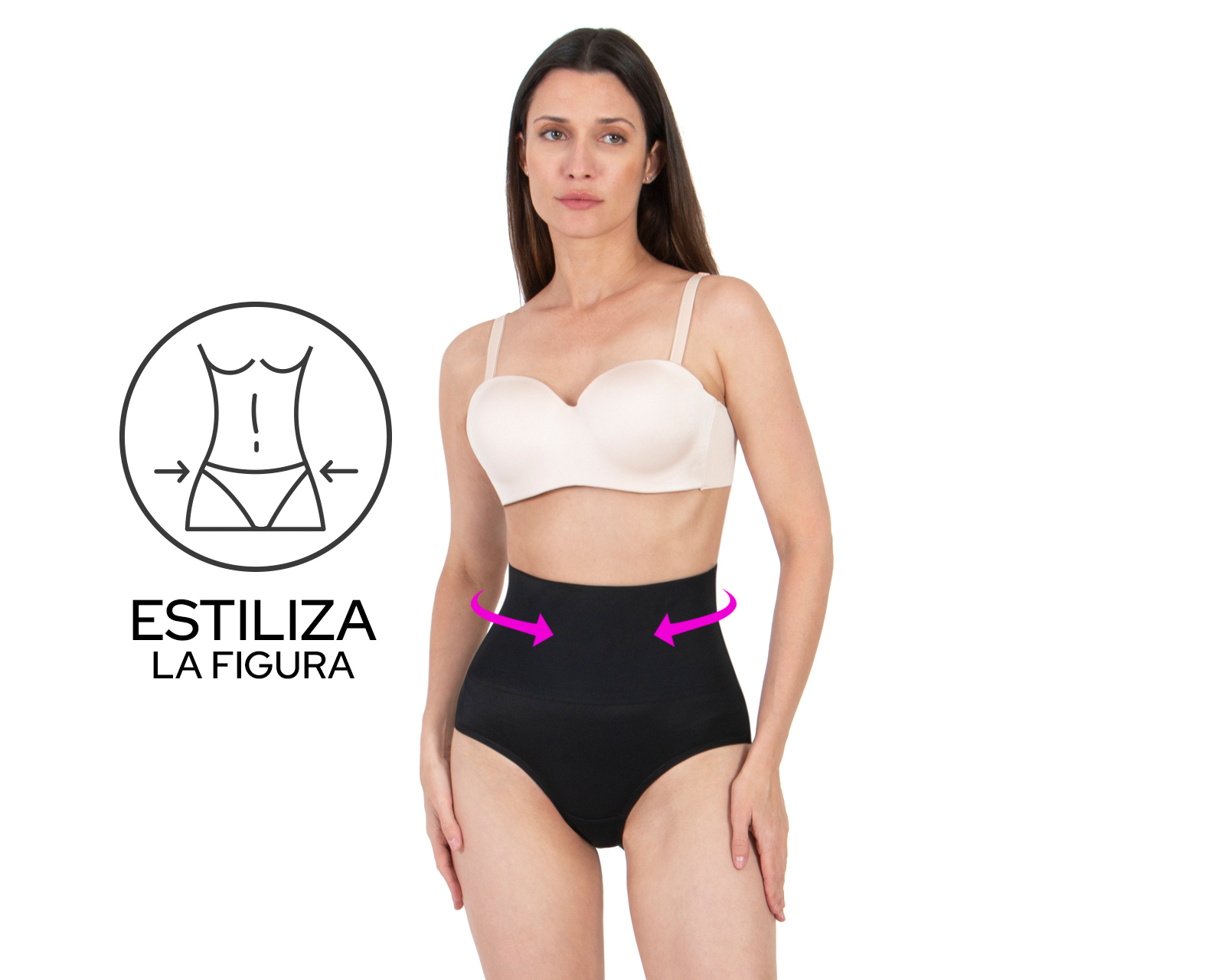 Foto 4 pulgar | Foto 3 | Pantaleta Control Shape & Care Baja Compresión Alta Cintura para Mujer