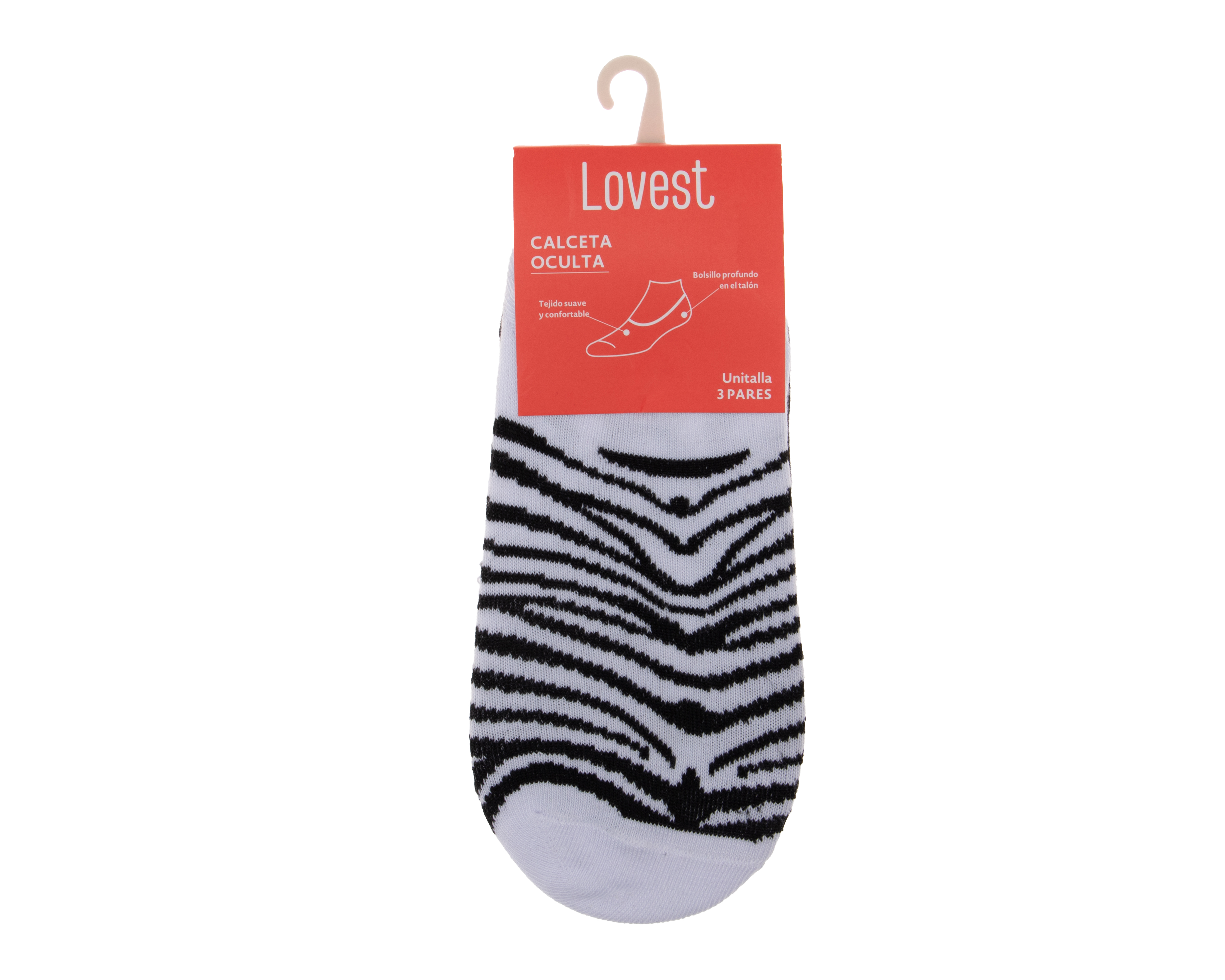 Foto 4 pulgar | Foto 3 | Calcetas Invisibles Lovest para Mujer 3 Pares
