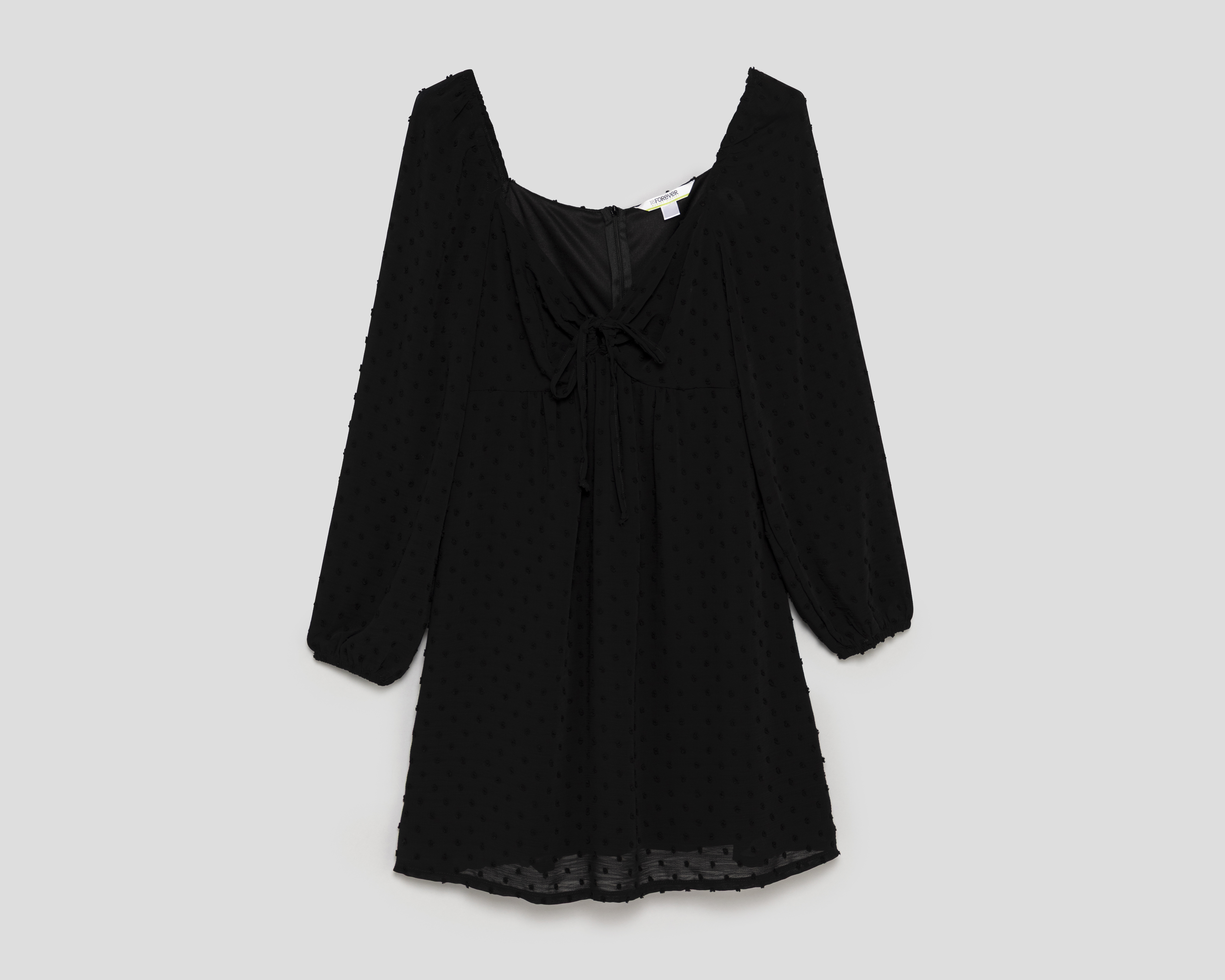 Foto 2 pulgar | Foto 1 | Vestido Casual 18 Forever Negro Manga Larga para Mujer