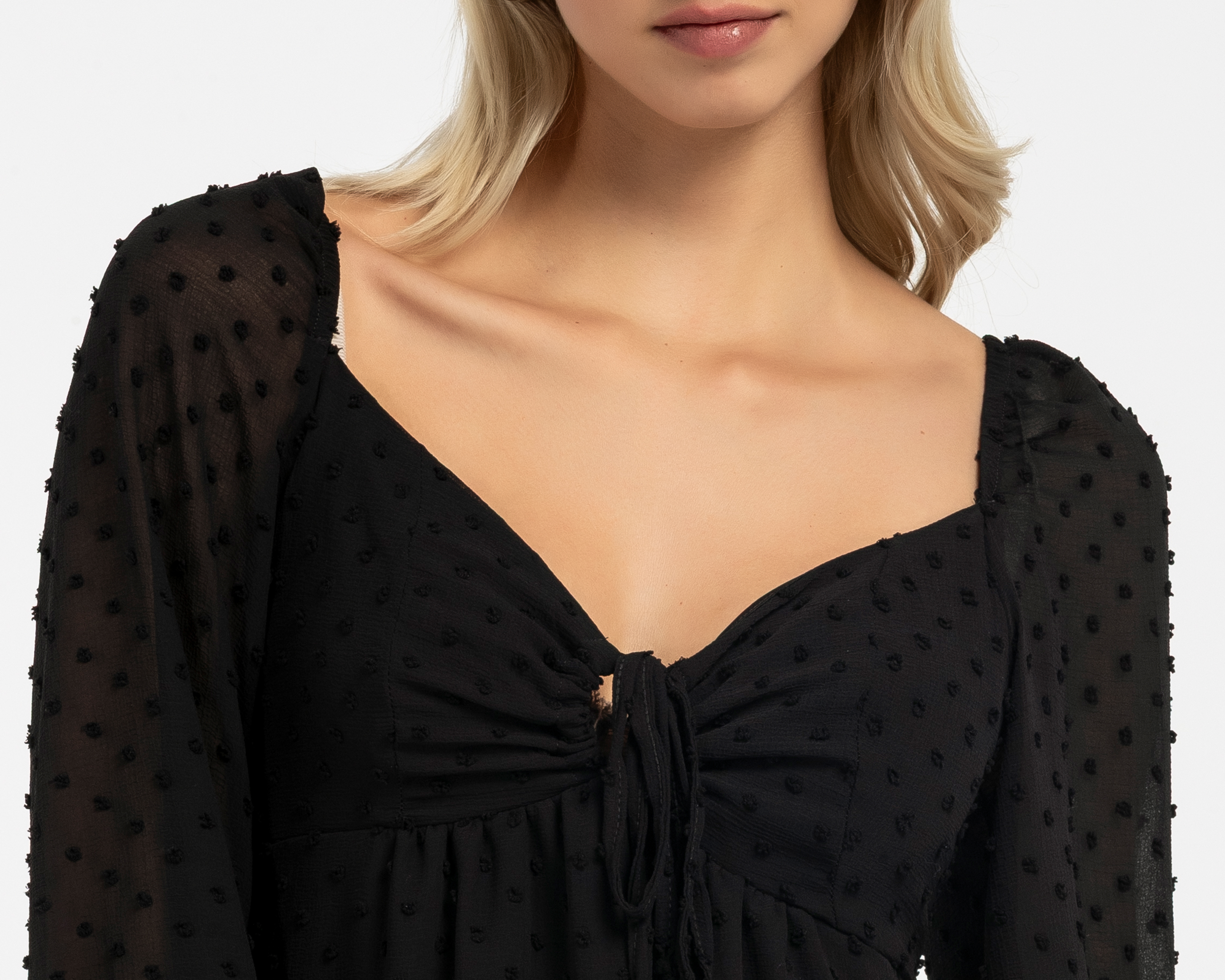 Foto 4 | Foto 4 | Vestido Casual 18 Forever Negro Manga Larga para Mujer