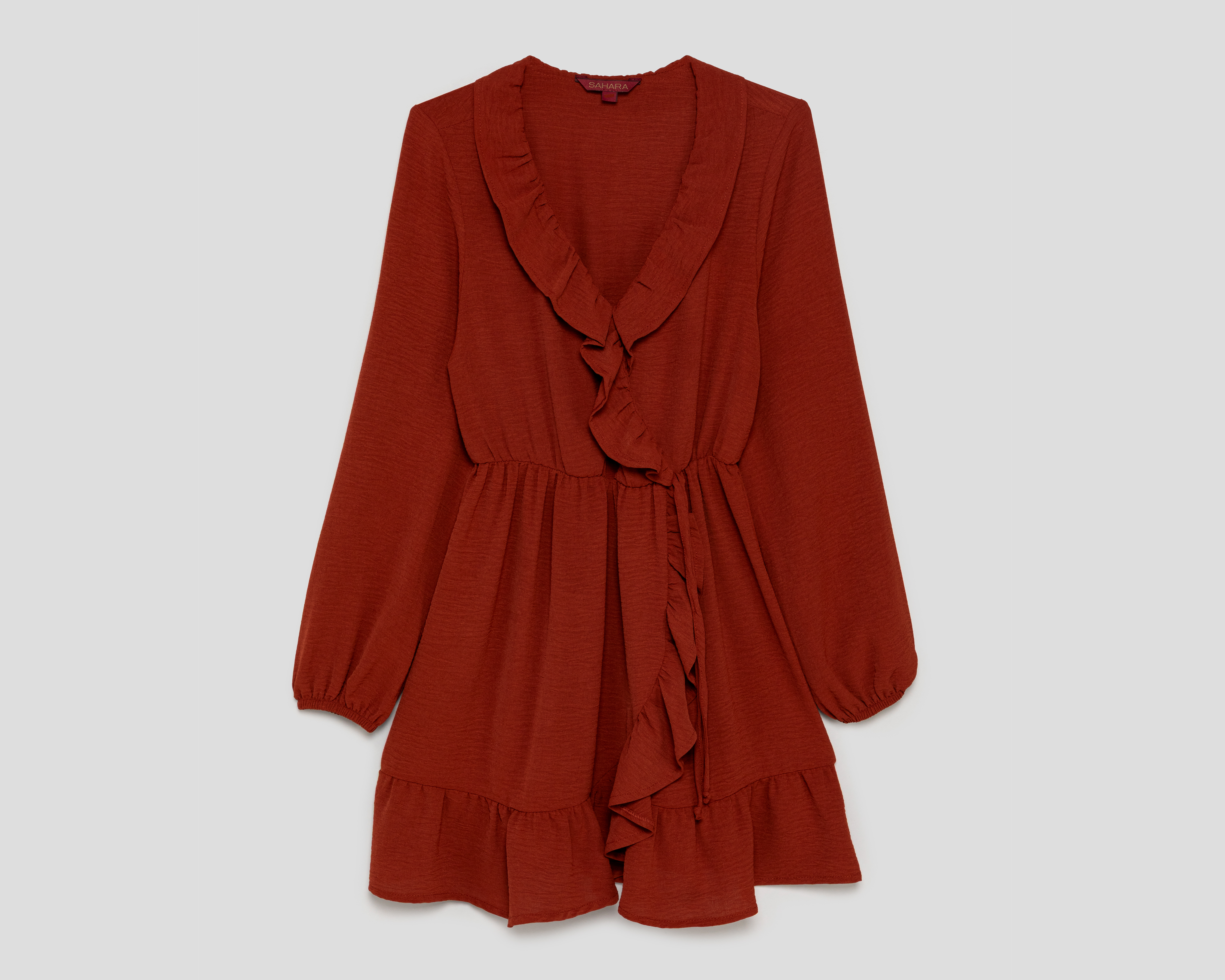 Vestido Casual Sahara Corto con Olanes para Mujer