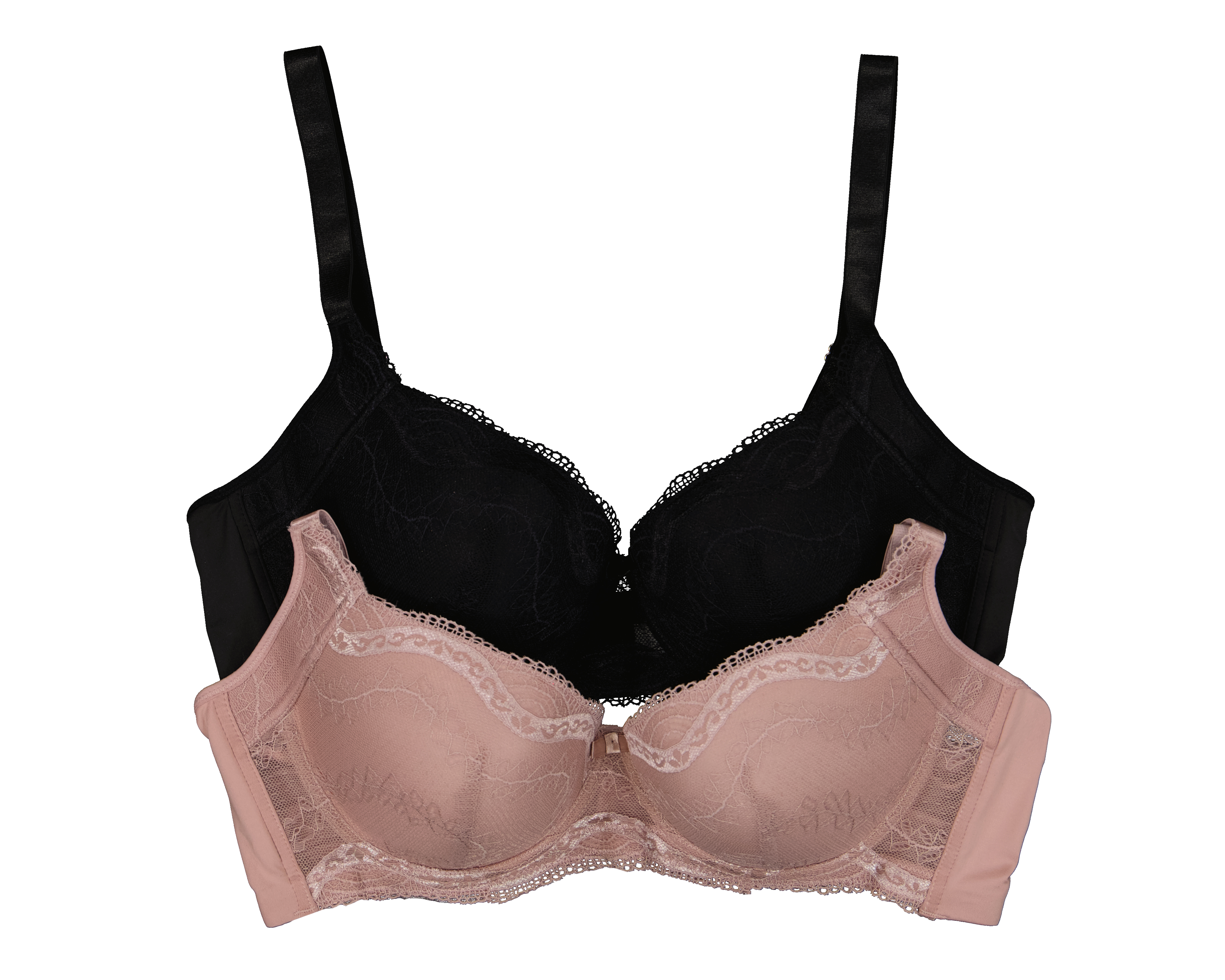 Brasier con Encaje Carnival Copa Completa 2 Pack