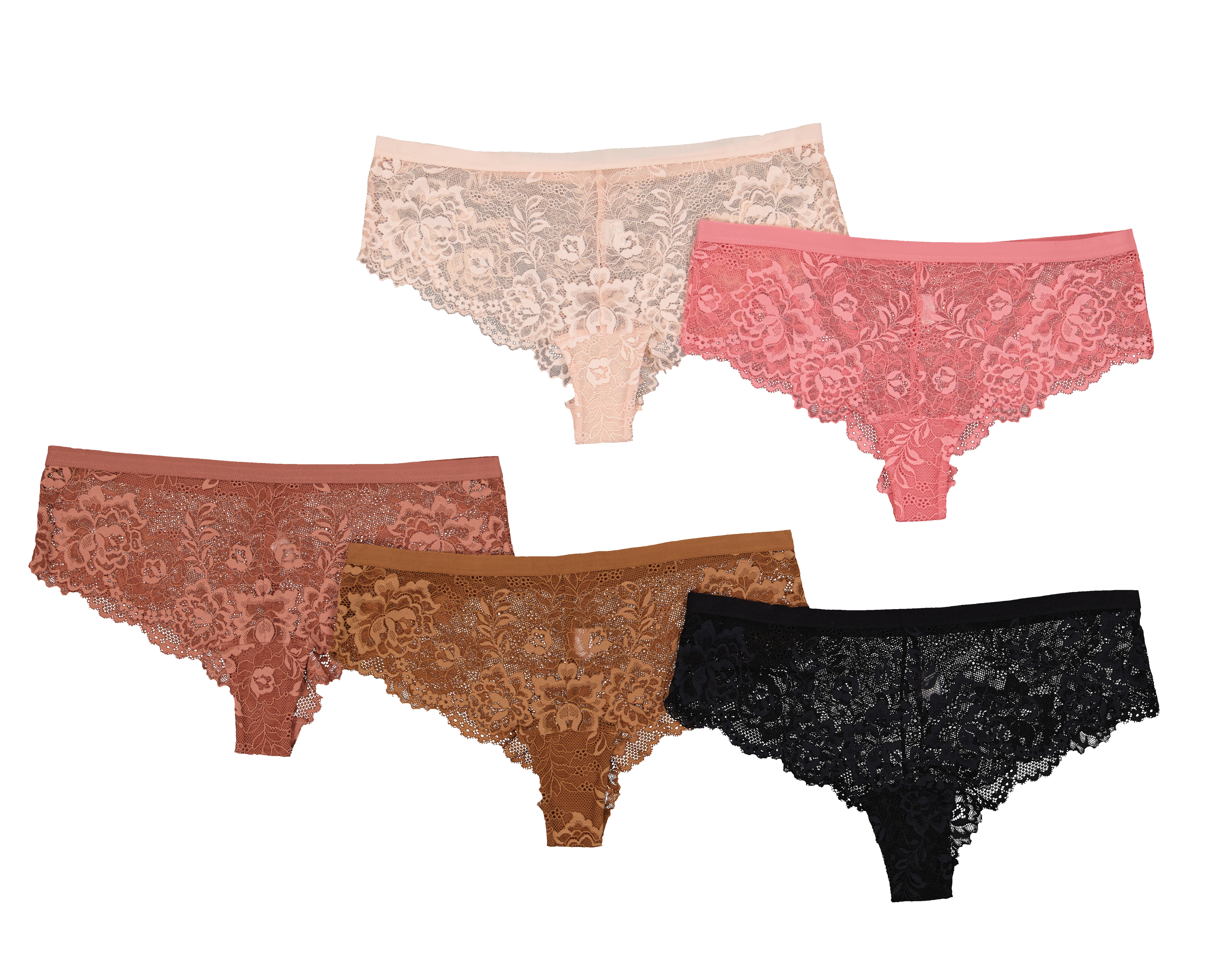 Bikini con Encaje Eva Tu Estilo Íntimo para Mujer 5 Piezas