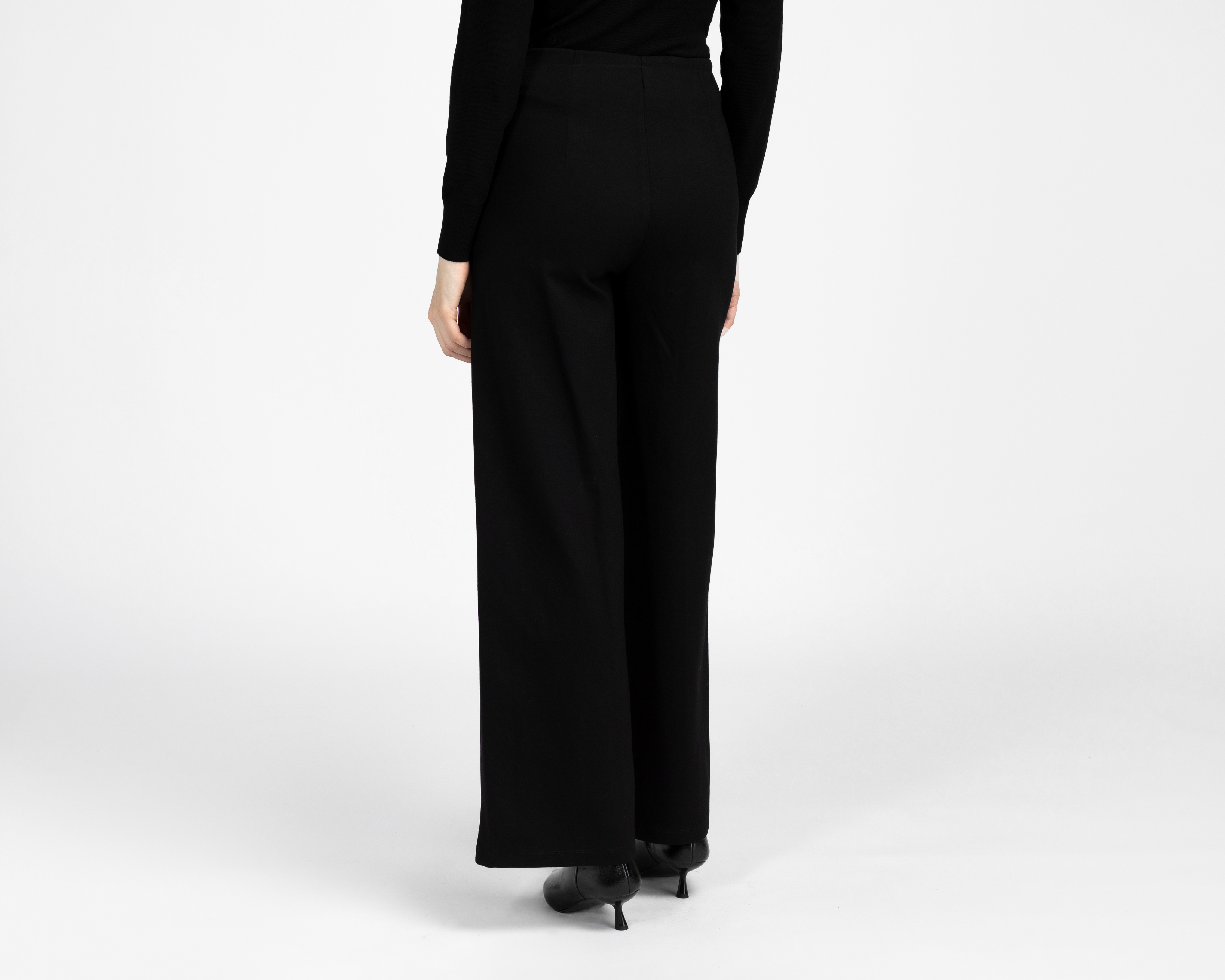 Foto 4 pulgar | Foto 3 | Pantalón Ancho Sahara Negro para Mujer