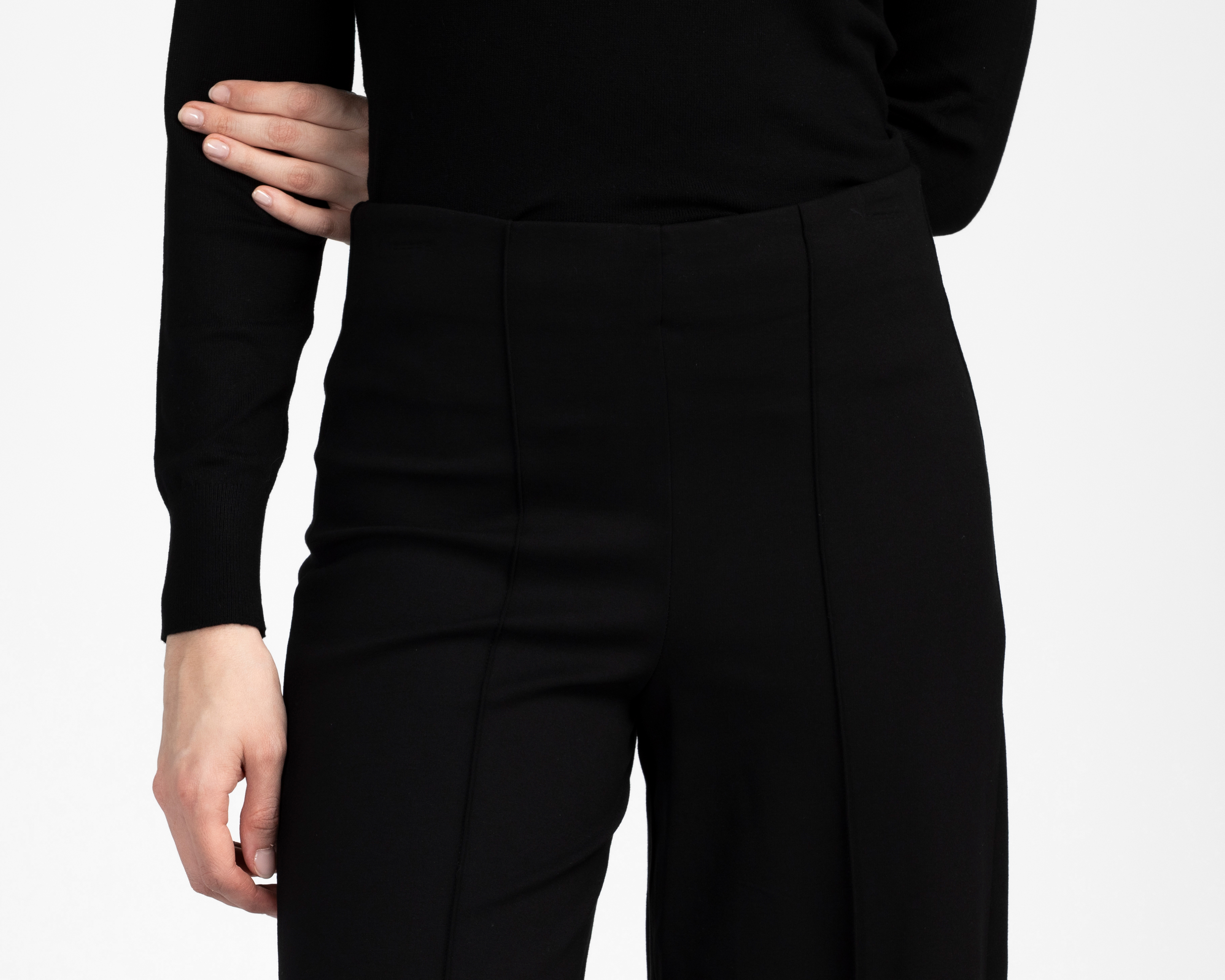 Foto 5 pulgar | Foto 4 | Pantalón Ancho Sahara Negro para Mujer