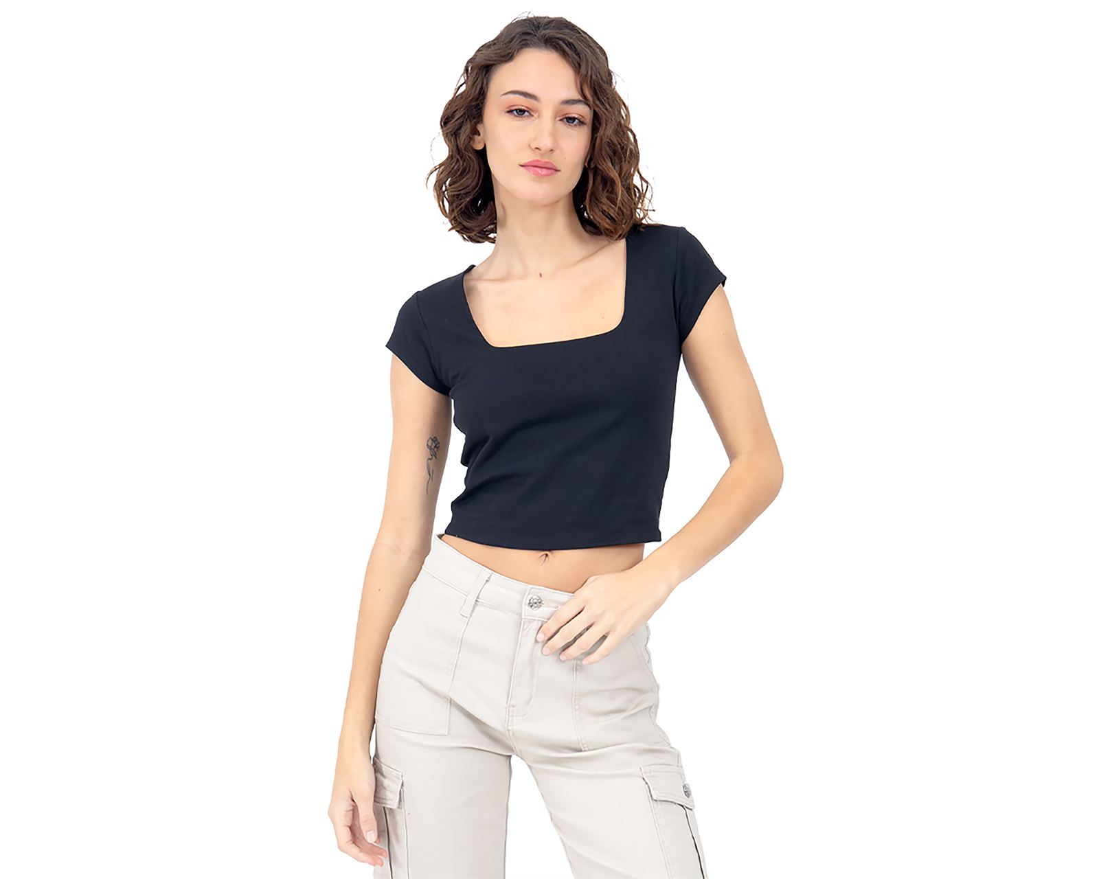 Foto 2 pulgar | Foto 1 | Playera Forever 21 Manga Corta para Mujer