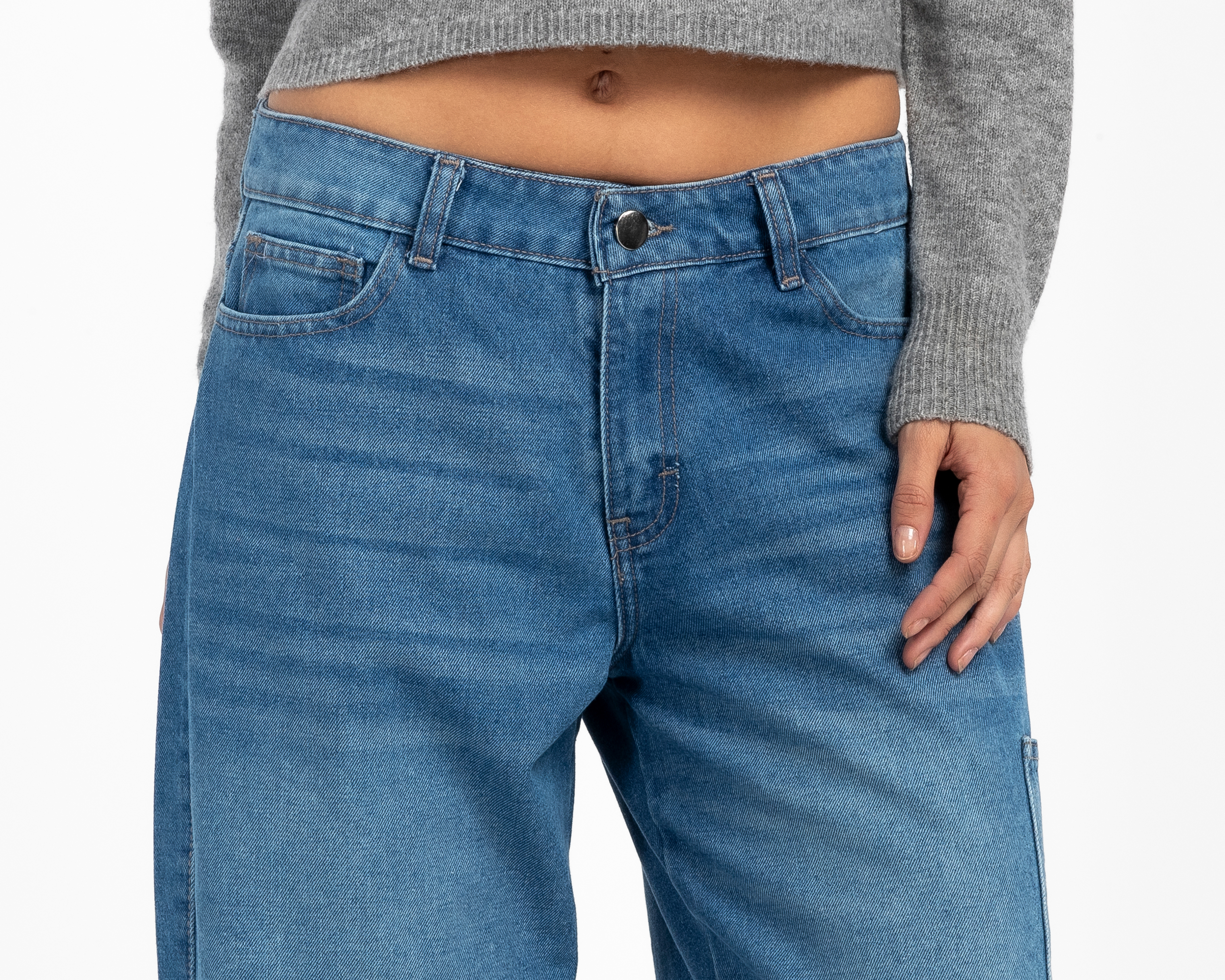 Foto 4 | Foto 4 | Jeans Wide Leg 18 Forever para Mujer