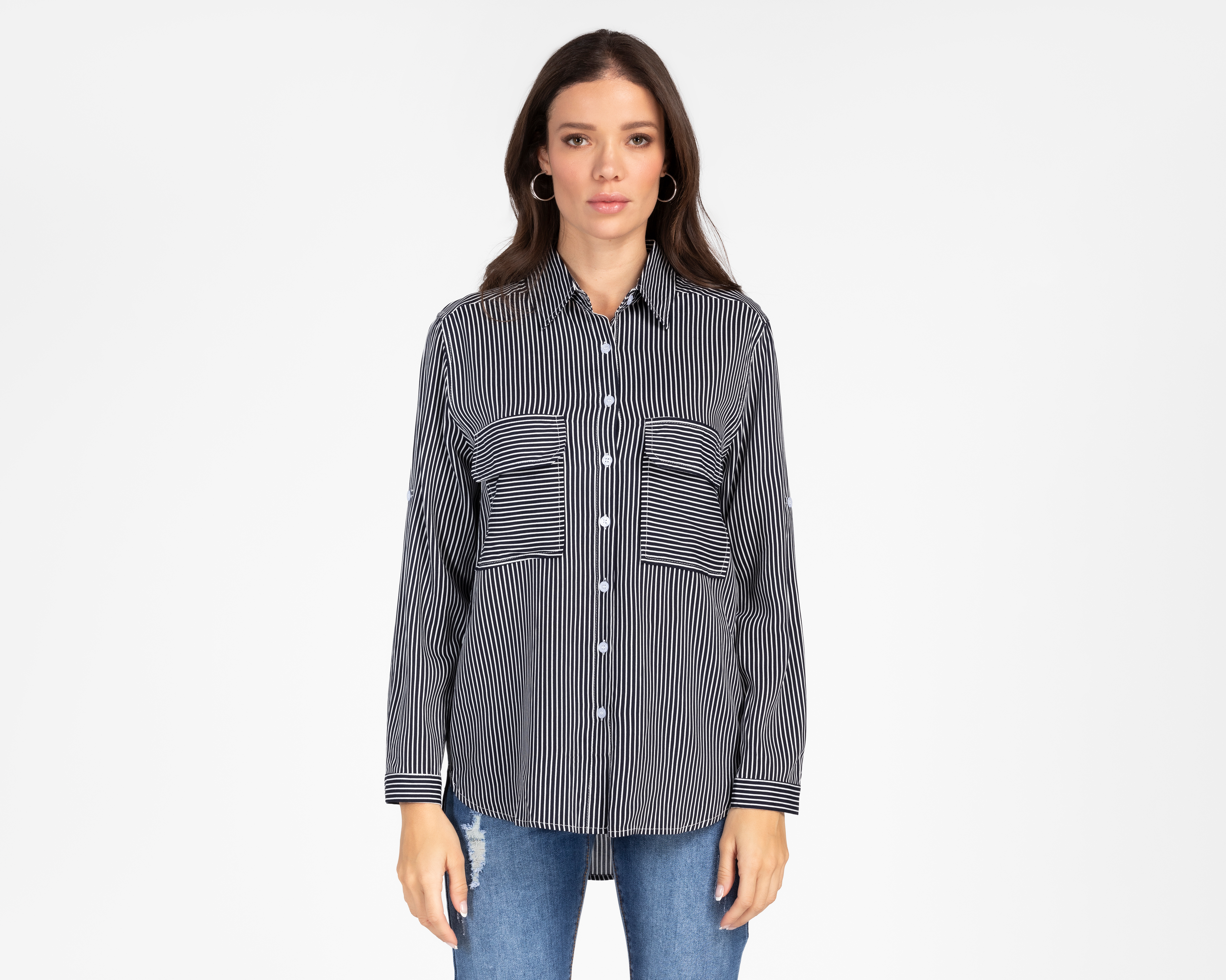 Blusa Forever 21 Manga Larga para Mujer
