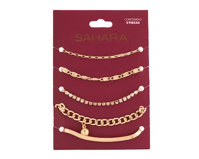 Foto 1 | Foto 1 | Pulsera de Bisutería Fina Sahara 5 Piezas